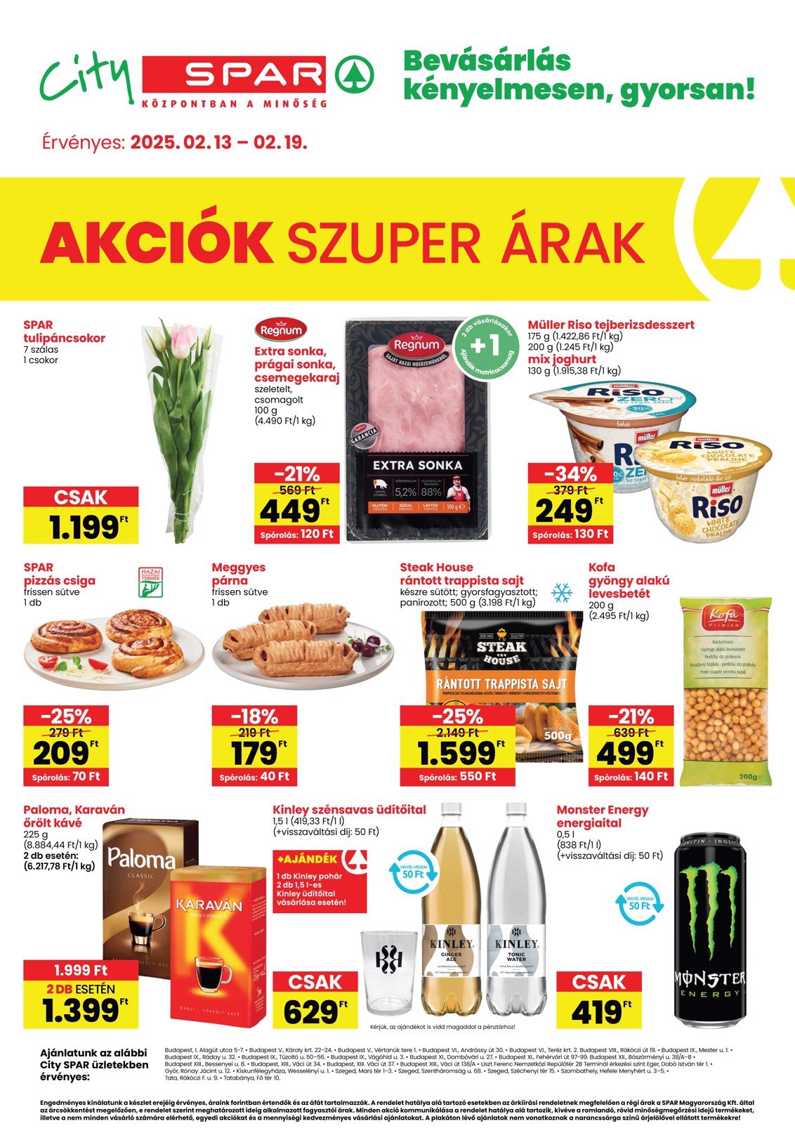 spar - City SPAR akciós újság, érvényes 02.13. - 02.19.