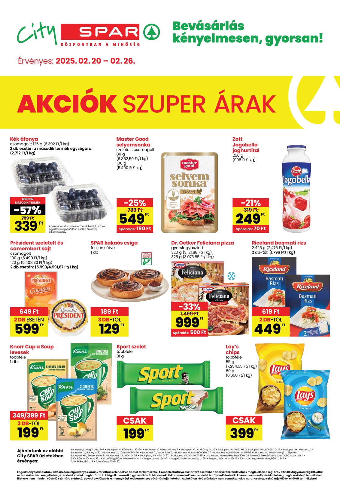 spar - City SPAR akciós újság, érvényes 02.20. - 02.26.