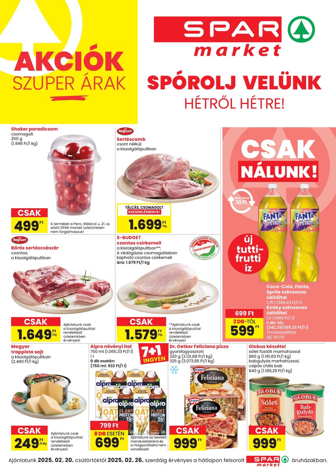 spar - SPAR - Market akciós újság, érvényes 02.20. - 02.26.