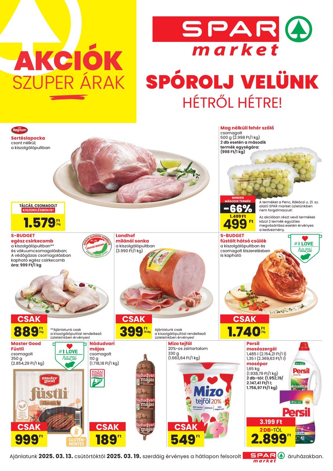 spar - SPAR - Market akciós újság, érvényes 03.13. - 03.19.