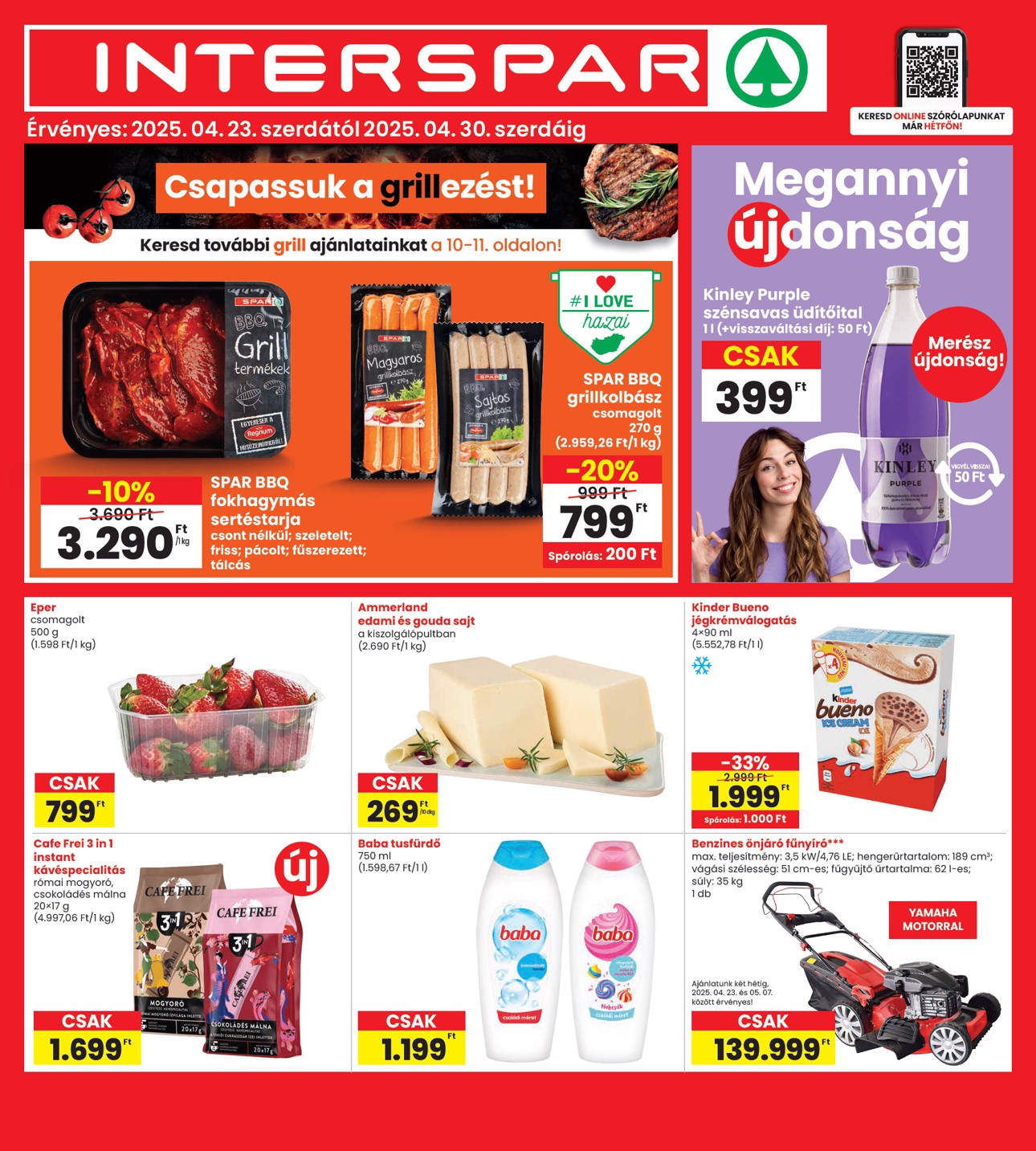 spar - INTERSPAR akciós újság, érvényes 04.23. - 04.30.