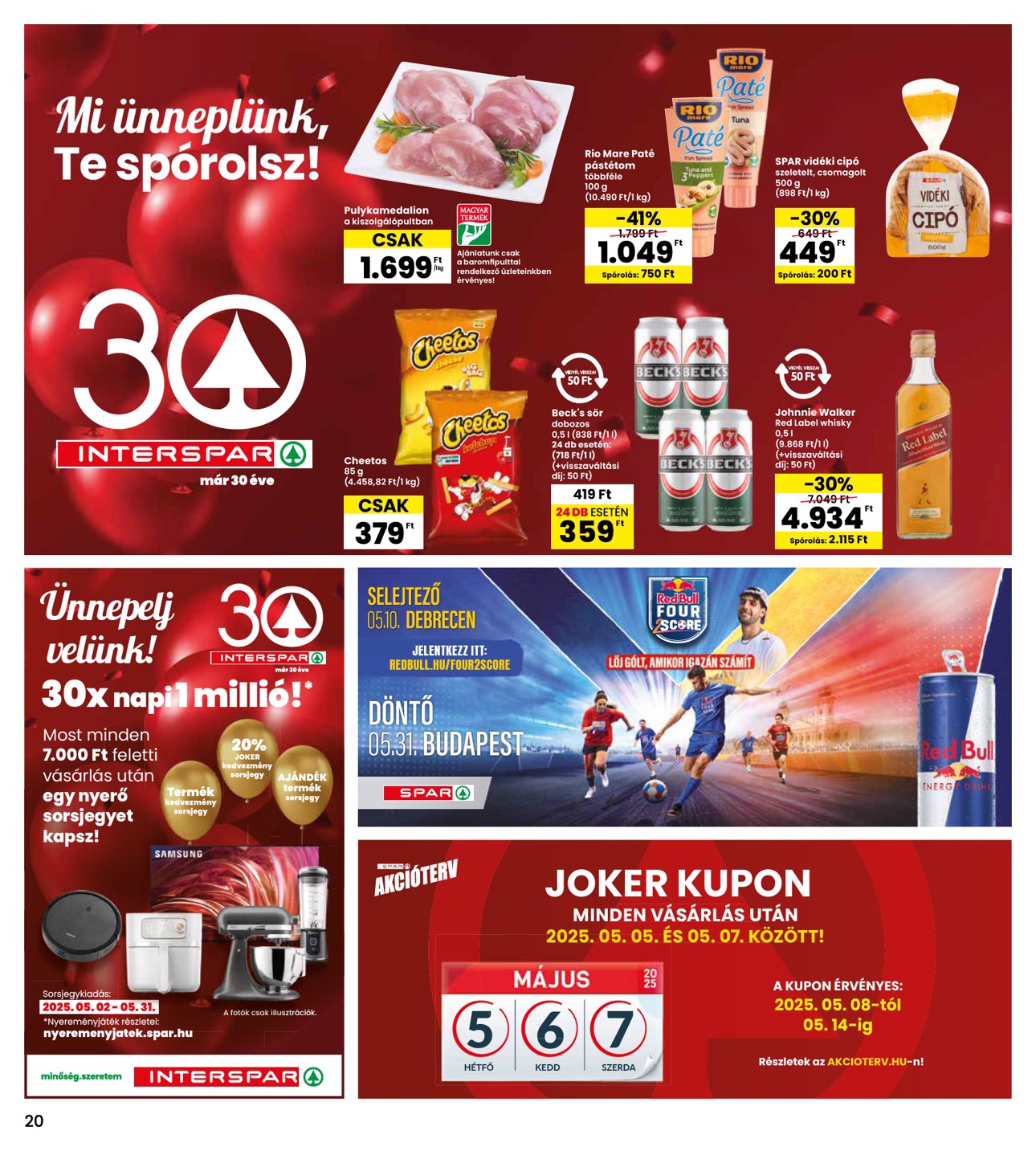 spar - INTERSPAR akciós újság, érvényes 05.02. - 05.07. - page: 20