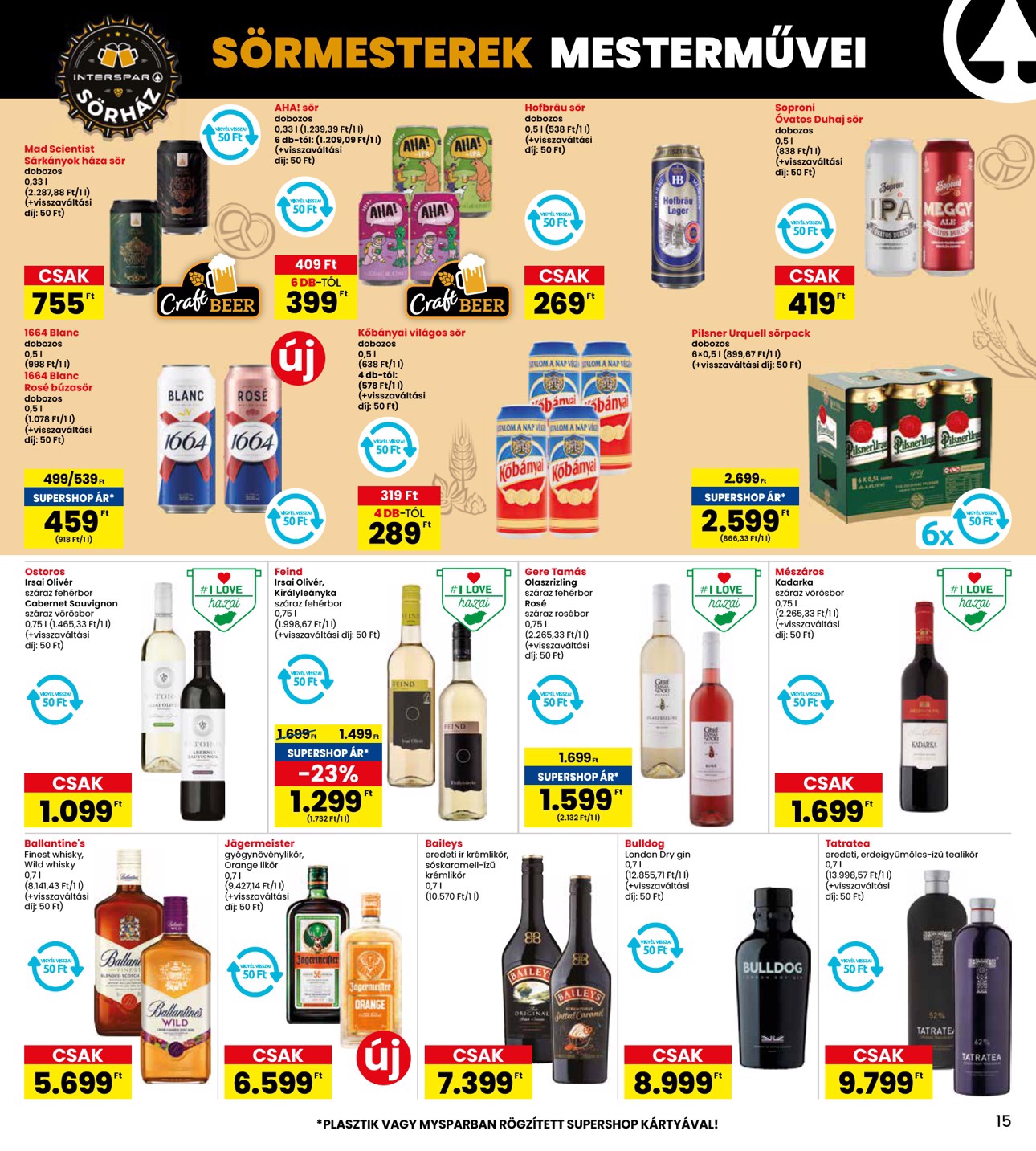 spar - INTERSPAR akciós újság, érvényes 05.02. - 05.07. - page: 15