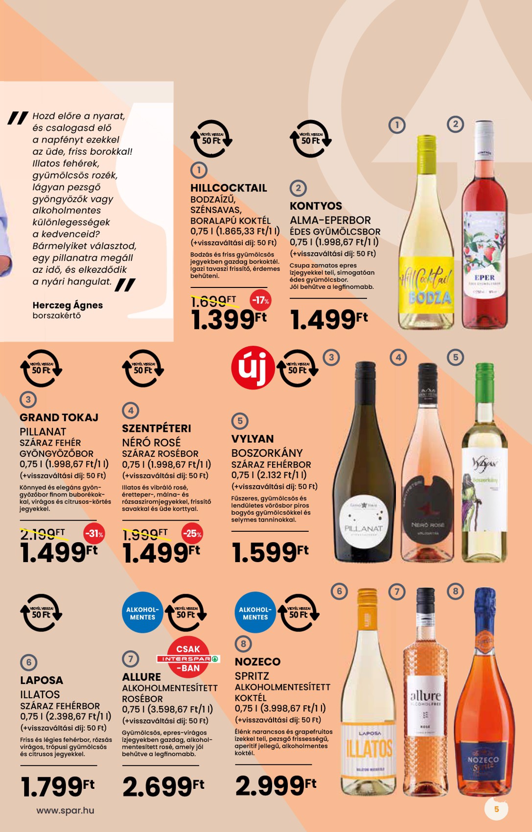 spar - SPAR - BOR tavasz akciós újság, érvényes 05.02. - 05.28. - page: 5