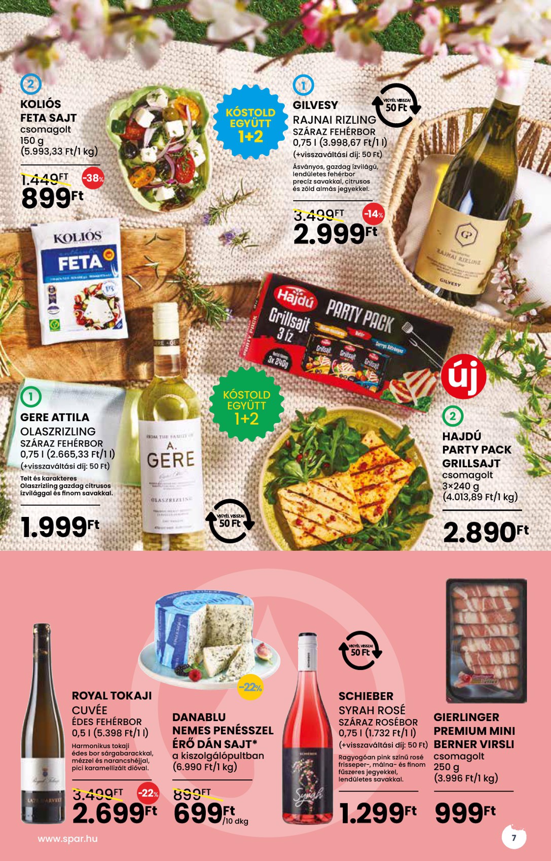 spar - SPAR - BOR tavasz akciós újság, érvényes 05.02. - 05.28. - page: 7