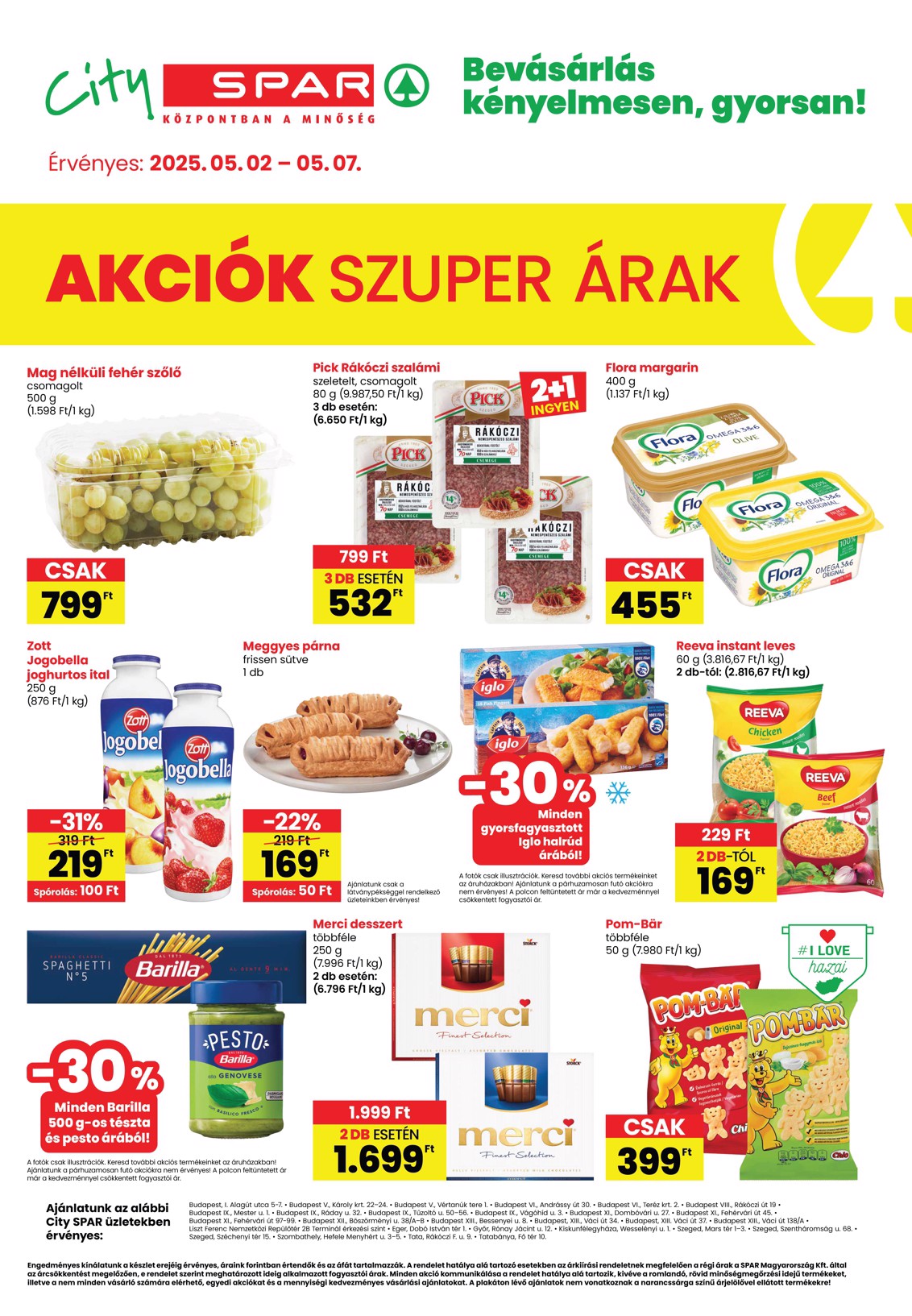 spar - City SPAR akciós újság, érvényes 05.02. - 05.07.
