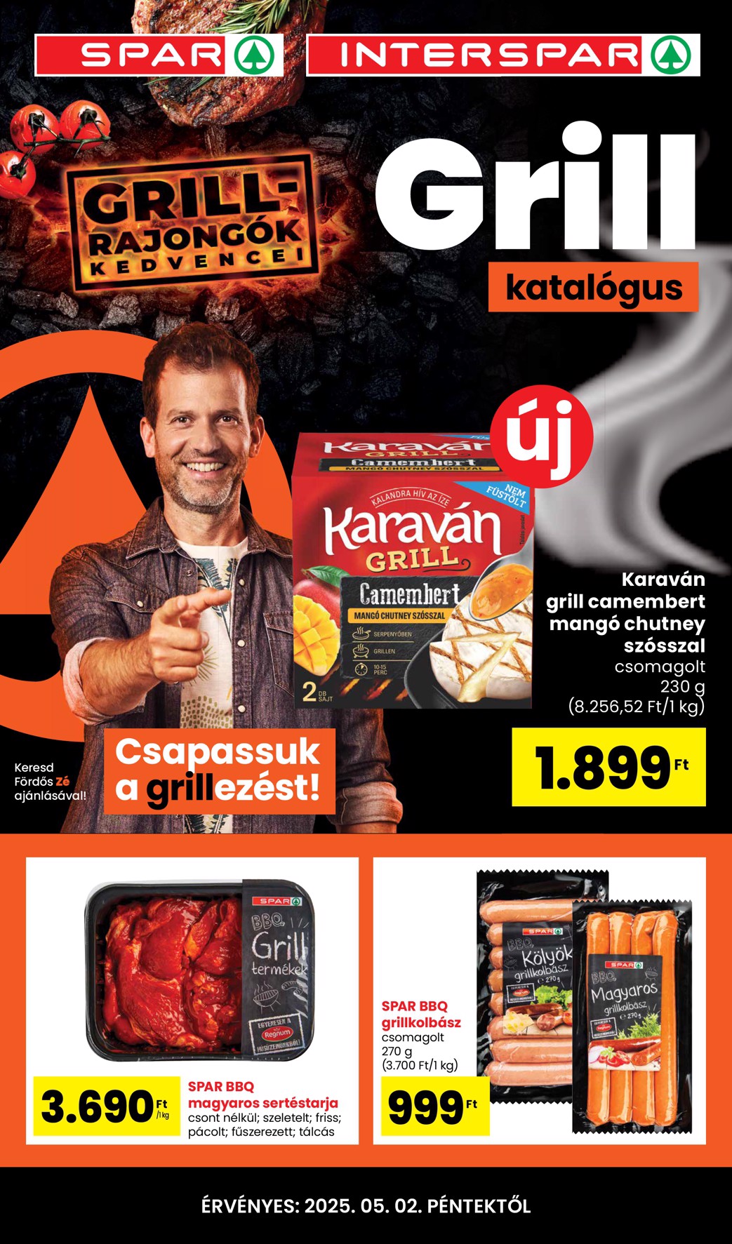 spar - SPAR - Grill katalógus akciós újság, érvényes 05.02. - 05.31. - page: 1