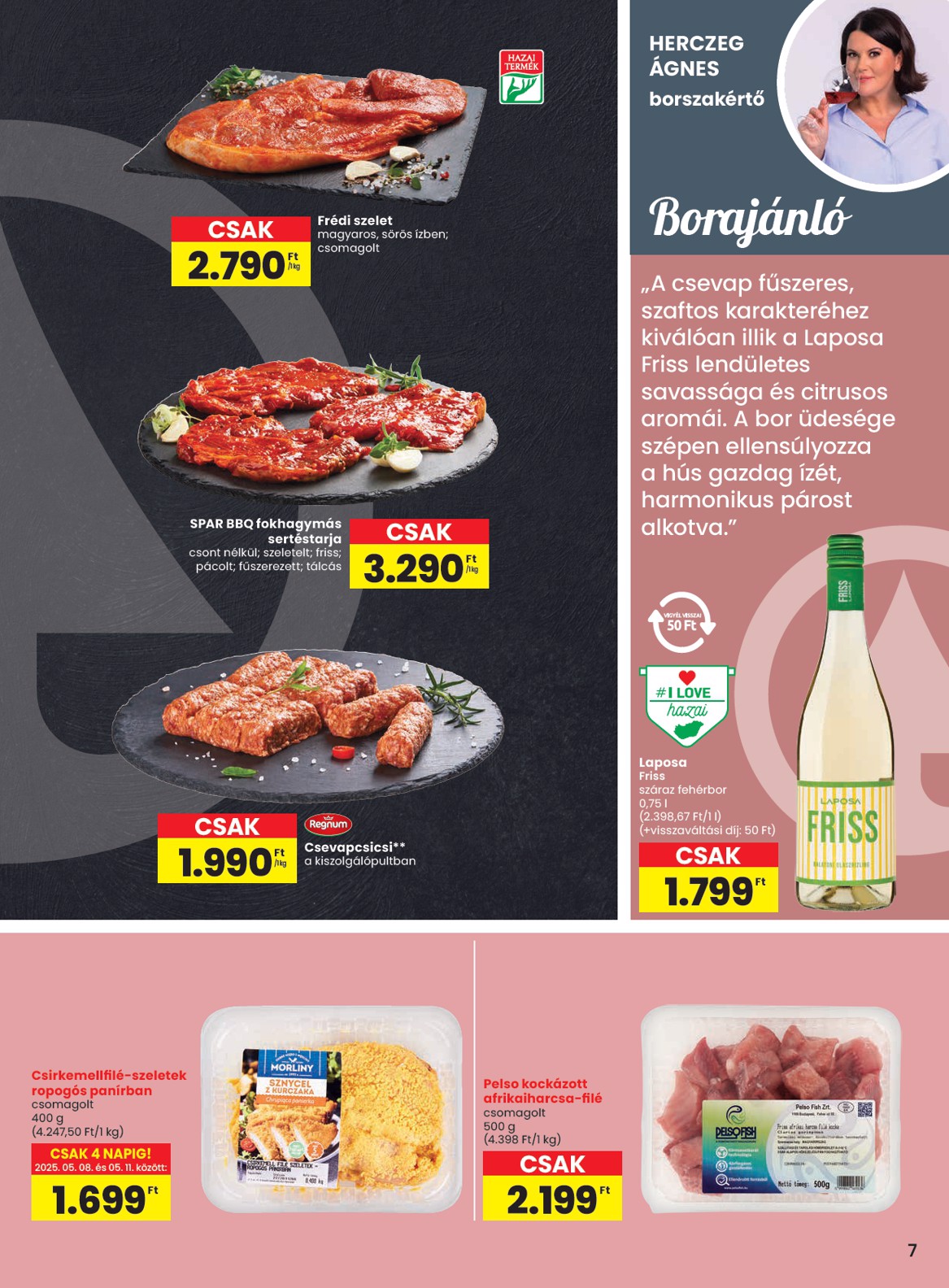 spar - SPAR akciós újság, érvényes 05.08. - 05.14. - page: 7
