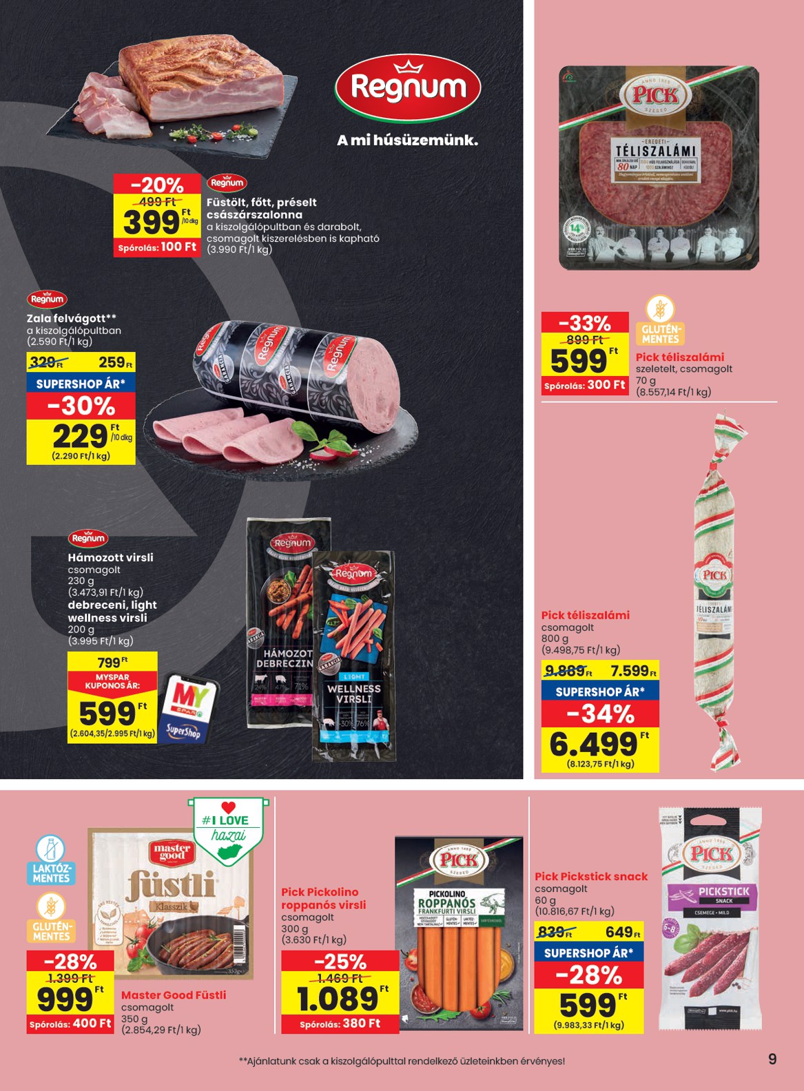 spar - SPAR akciós újság, érvényes 05.08. - 05.14. - page: 9