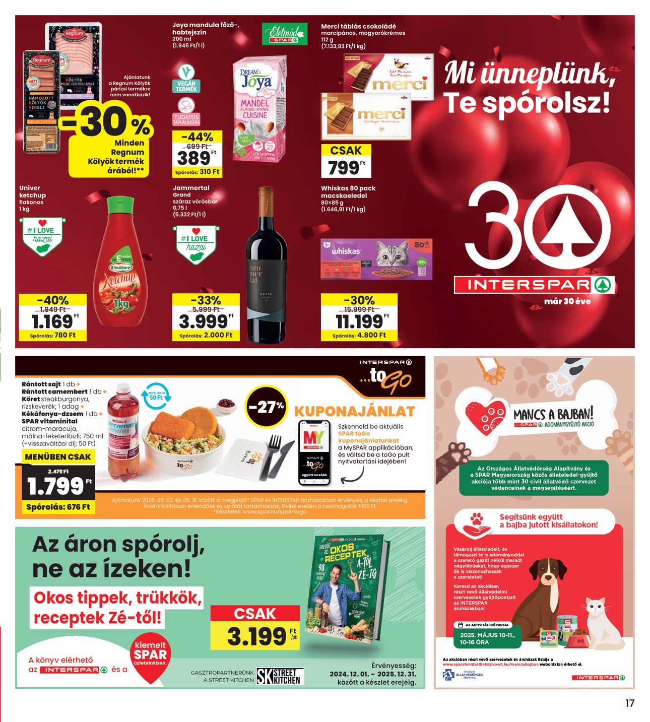 spar - INTERSPAR akciós újság, érvényes 05.08. - 05.14. - page: 17