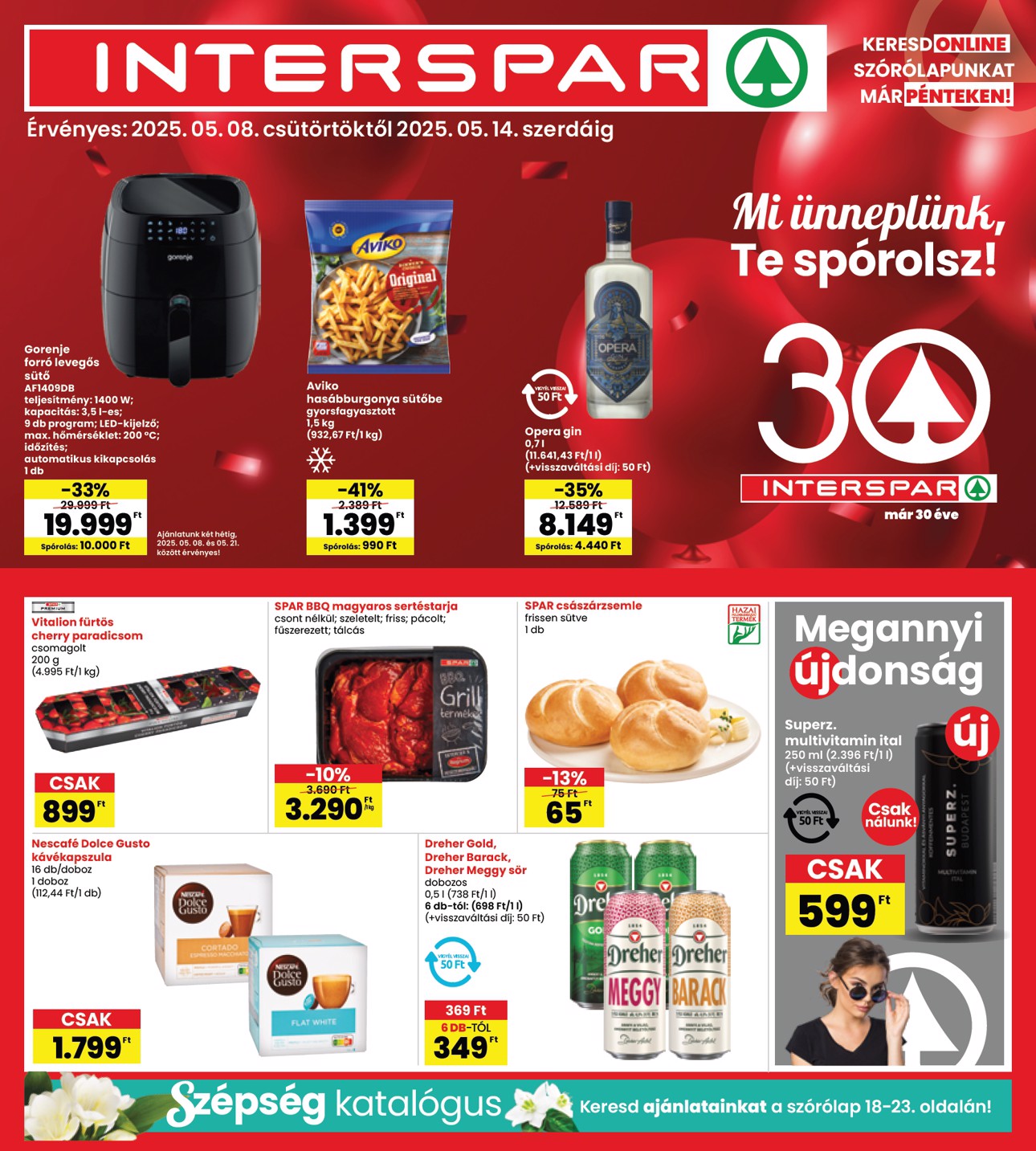 spar - INTERSPAR akciós újság, érvényes 05.08. - 05.14.