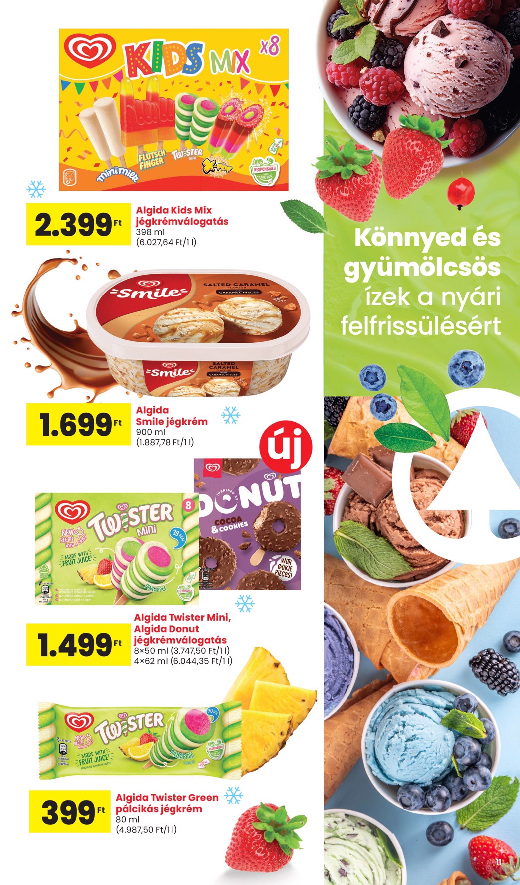 spar - SPAR - Nyári jégkrém katalógus akciós újság, érvényes 05.15. - 08.31. - page: 11