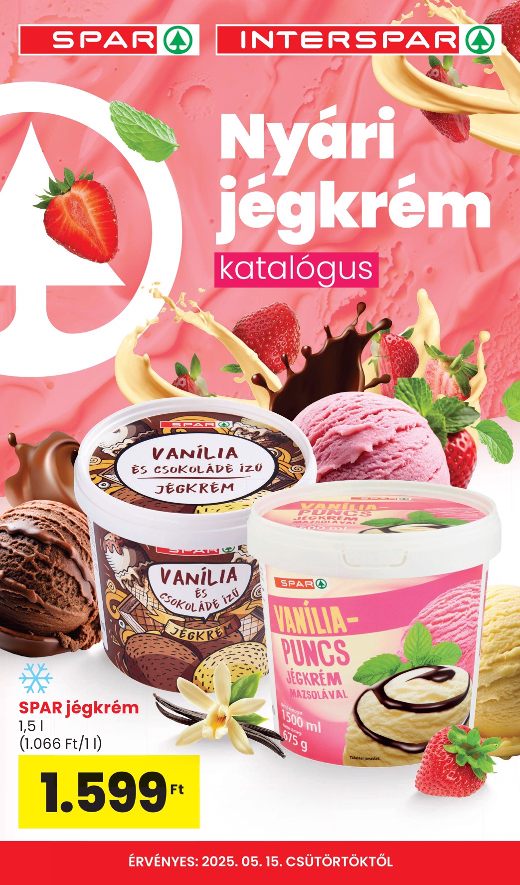 spar - SPAR - Nyári jégkrém katalógus akciós újság, érvényes 05.15. - 08.31.