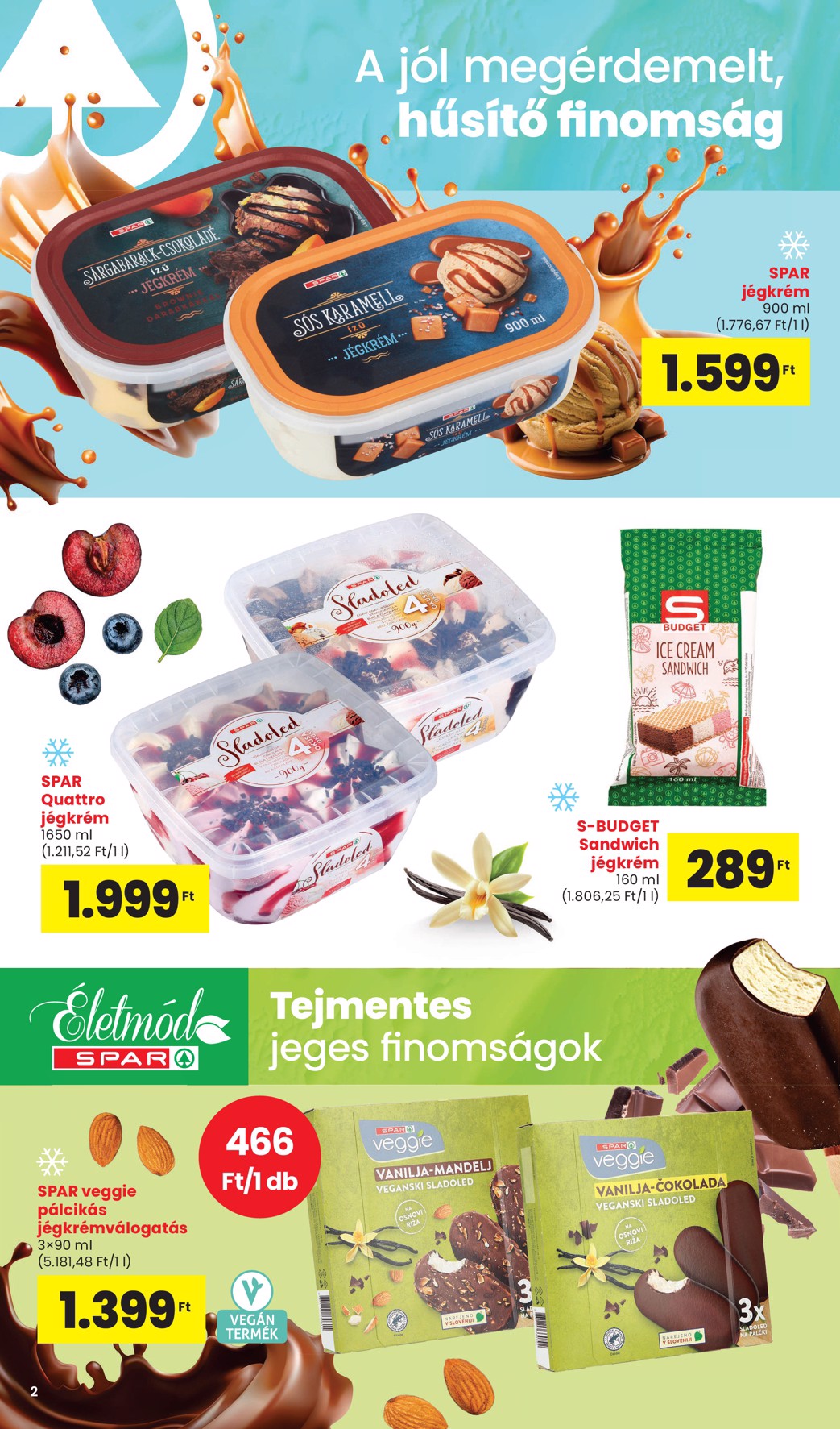 spar - SPAR - Nyári jégkrém katalógus akciós újság, érvényes 05.15. - 08.31. - page: 2