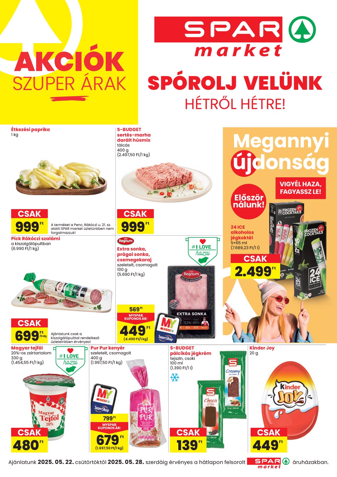 spar - SPAR - Market akciós újság, érvényes 05.22. - 05.28.