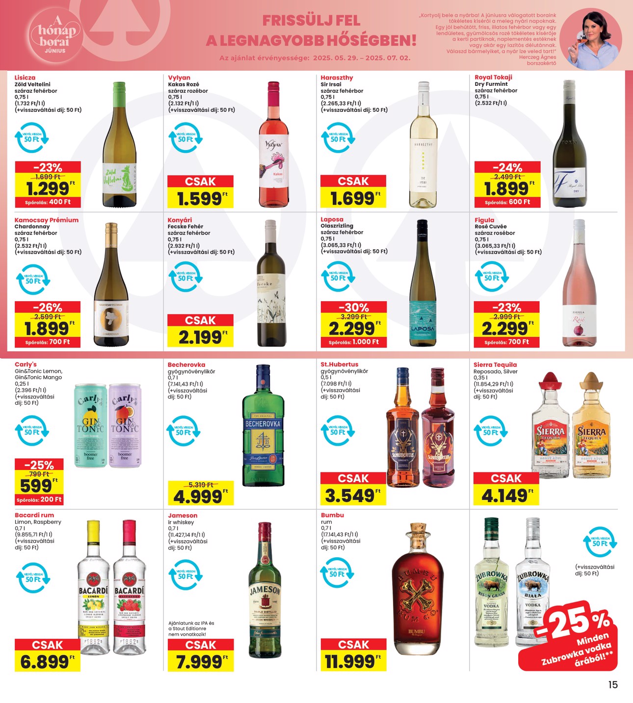 spar - INTERSPAR akciós újság, érvényes 05.29. - 06.04. - page: 15