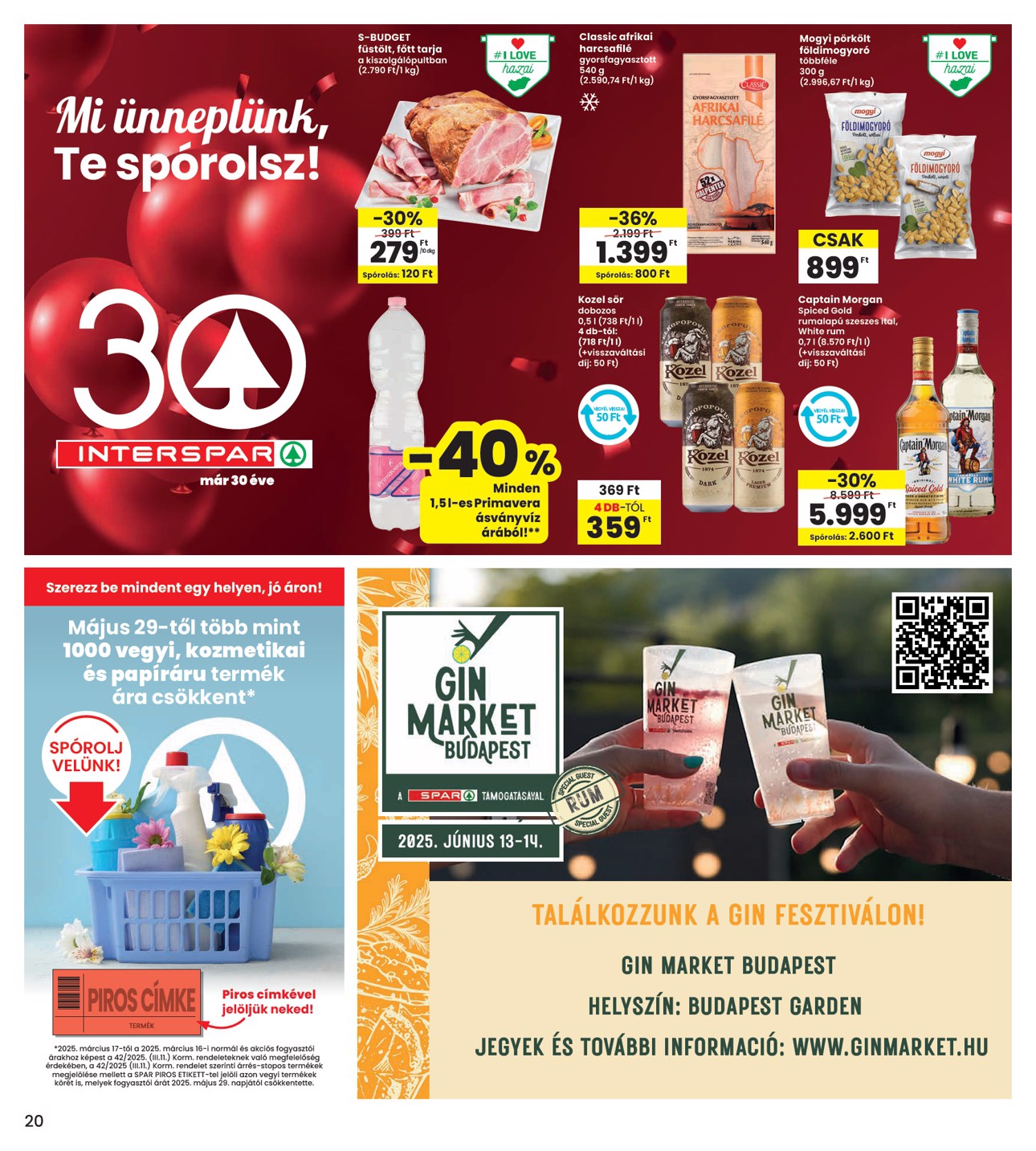 spar - INTERSPAR akciós újság, érvényes 05.29. - 06.04. - page: 20