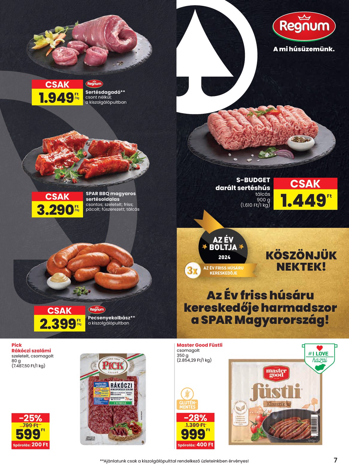 spar - SPAR akciós újság, érvényes 05.29. - 06.04. - page: 7