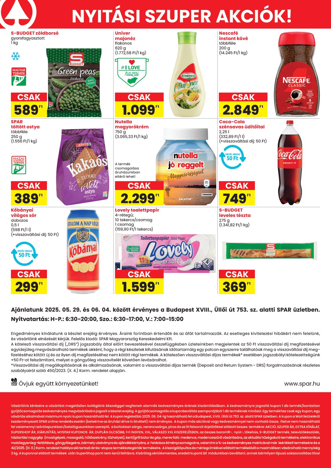 spar - SPAR - Üzlet megújulás Bp. Üllői út akciós újság, érvényes 05.29. - 06.04. - page: 2