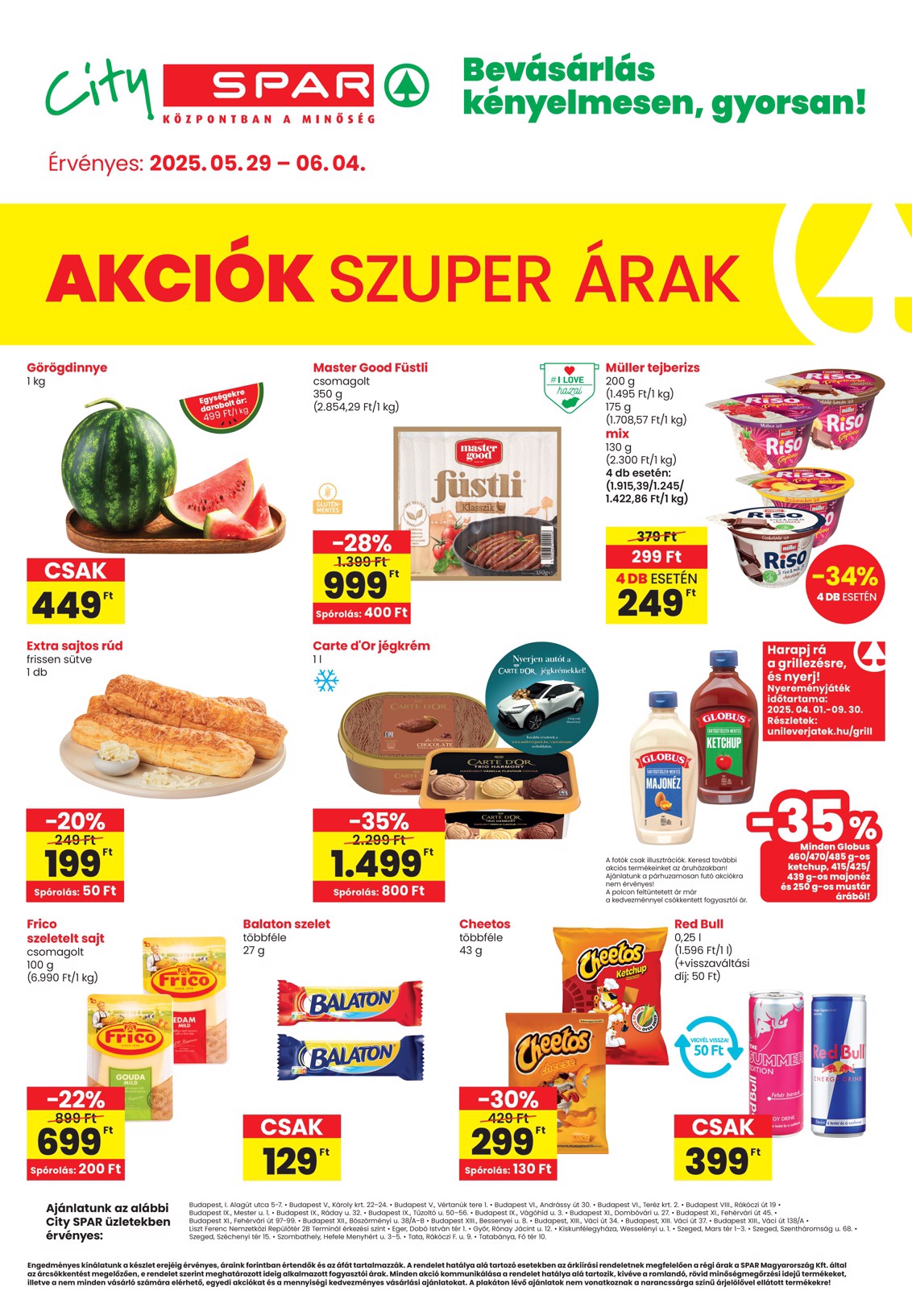 spar - City SPAR akciós újság, érvényes 05.29. - 06.04.