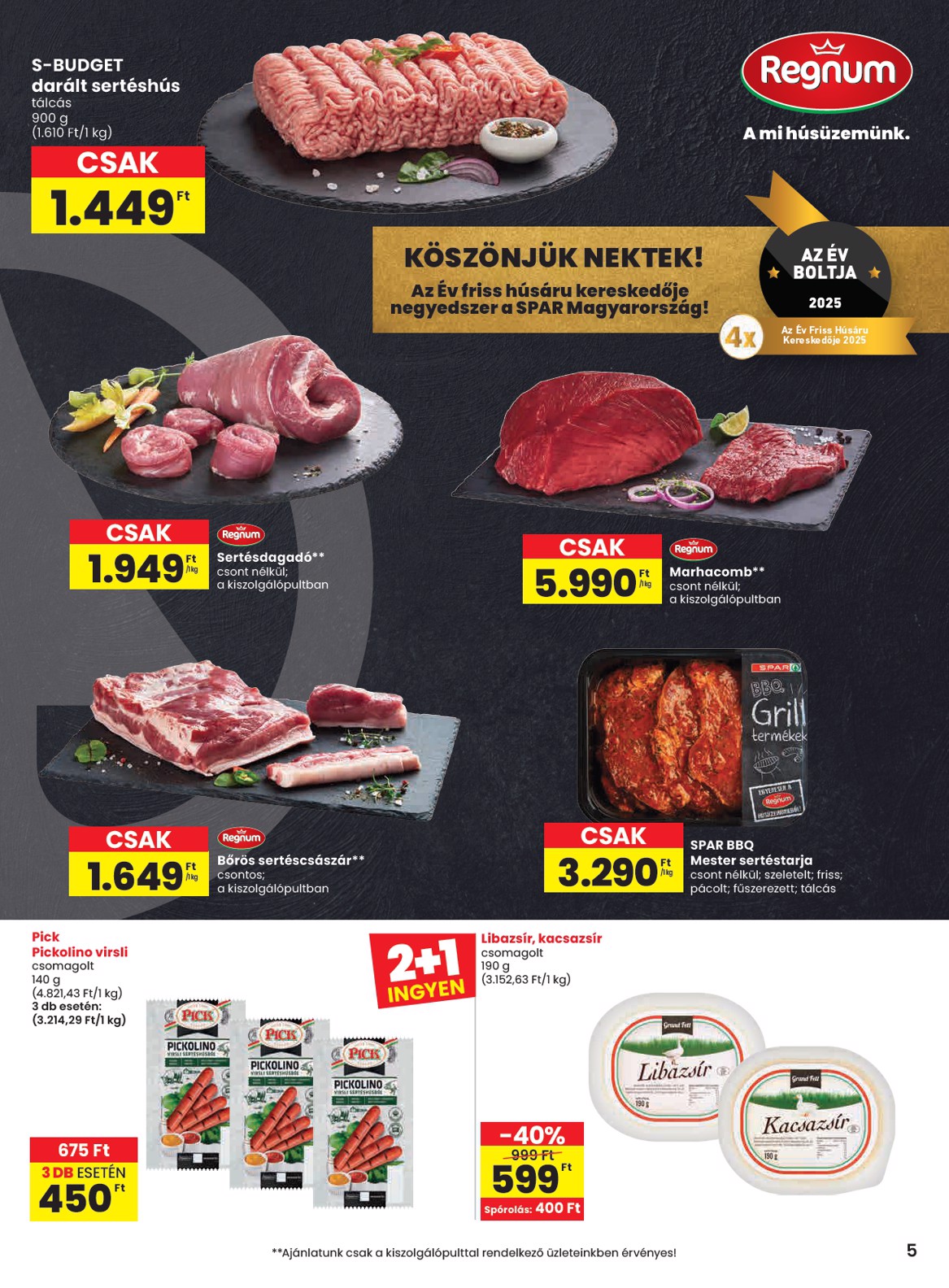 spar - SPAR akciós újság, érvényes 06.19. - 06.25. - page: 5