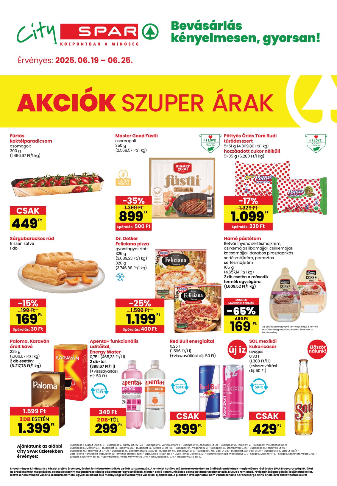 spar - City SPAR akciós újság, érvényes 06.19. - 06.25.