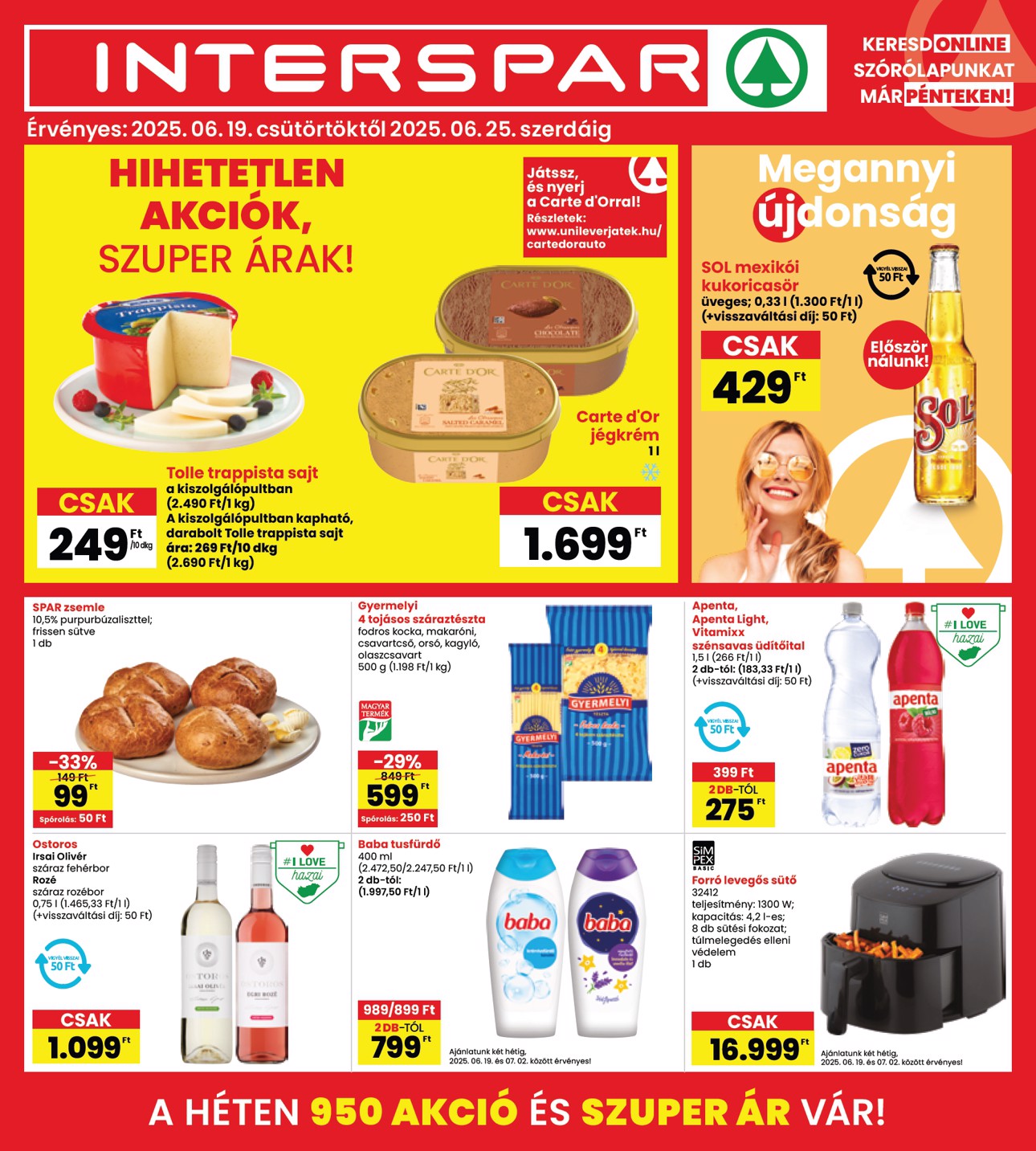 spar - INTERSPAR akciós újság, érvényes 06.19. - 06.25.