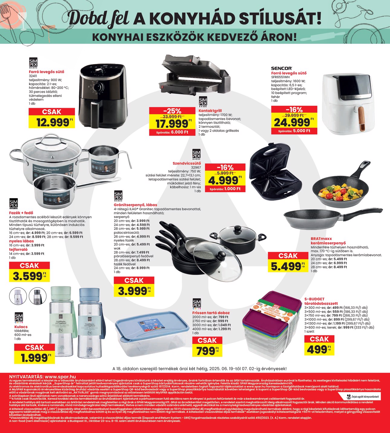 spar - INTERSPAR akciós újság, érvényes 06.19. - 06.25. - page: 18