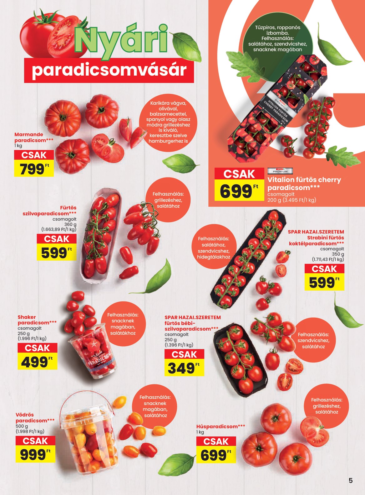 spar - SPAR akciós újság, érvényes 06.26. - 07.02. - page: 5