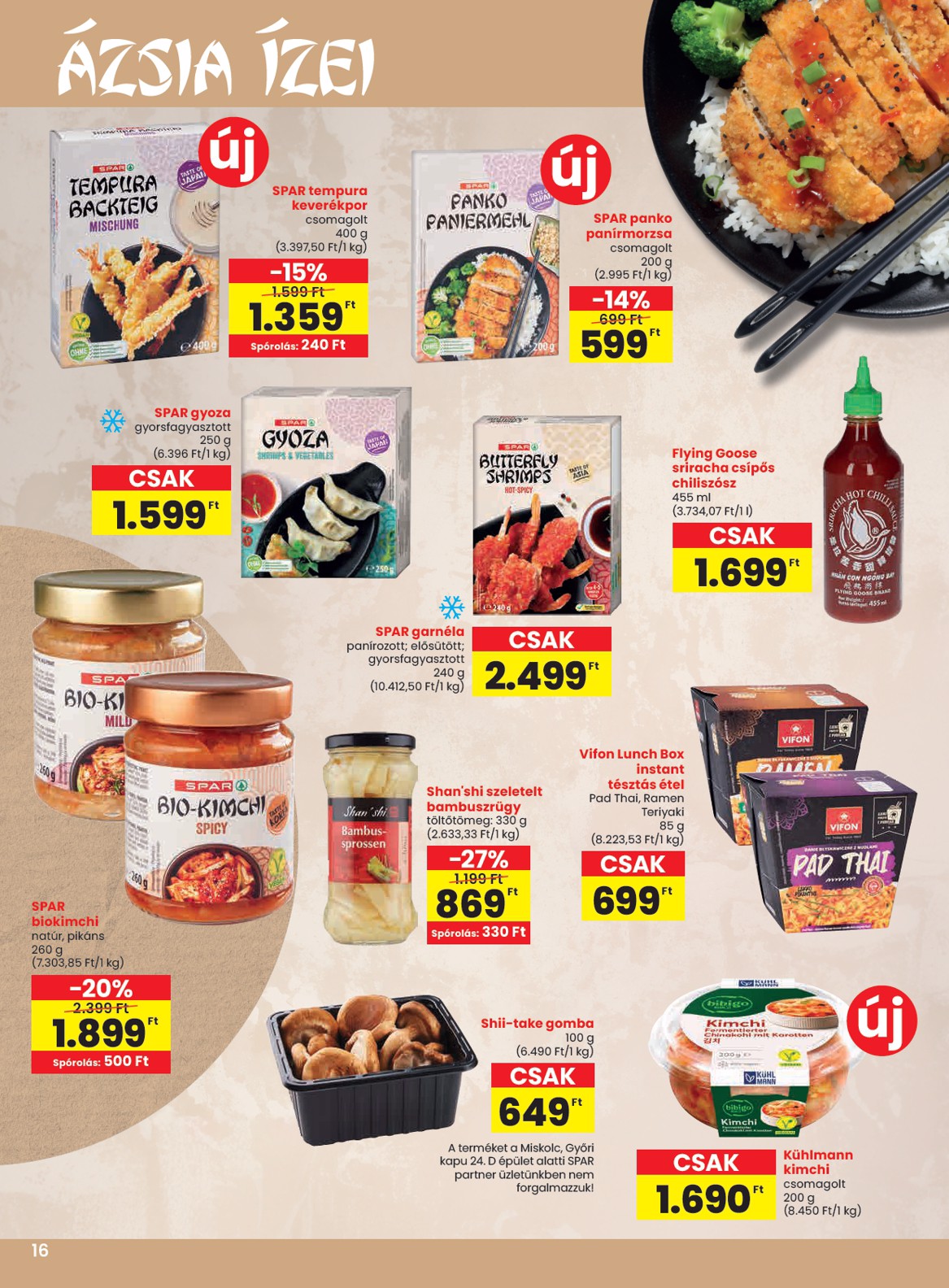 spar - SPAR akciós újság, érvényes 06.26. - 07.02. - page: 16