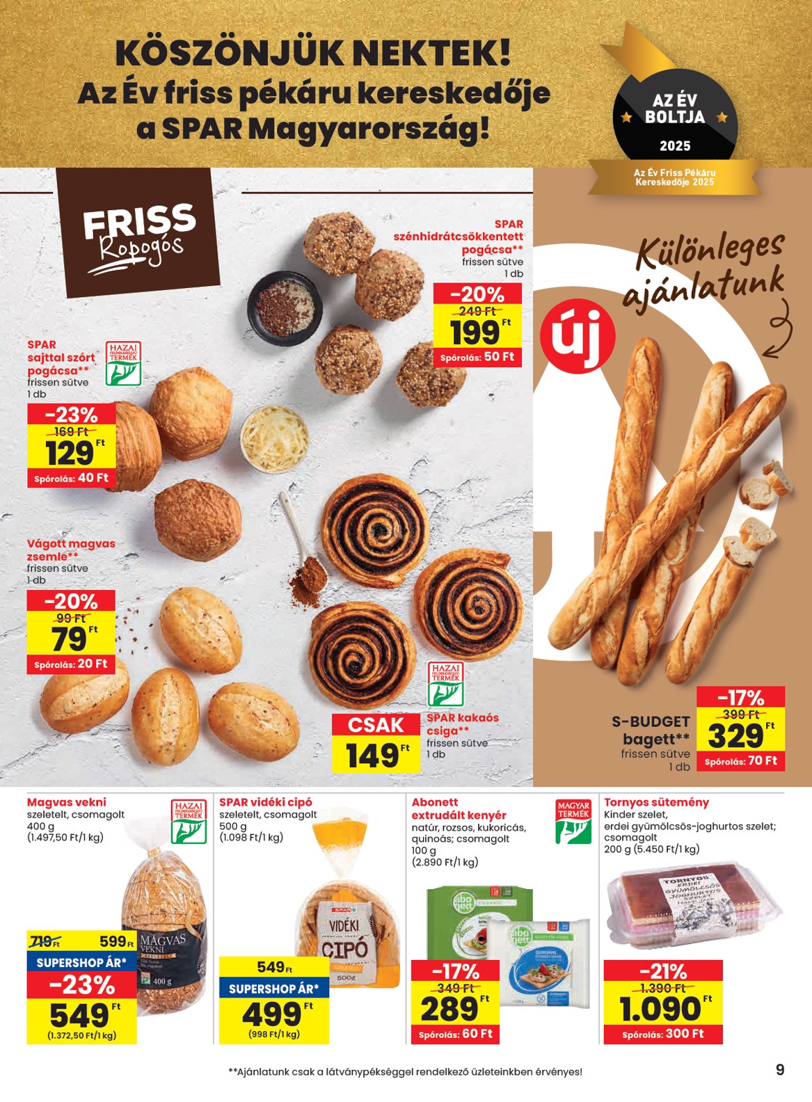 spar - SPAR akciós újság, érvényes 06.26. - 07.02. - page: 9
