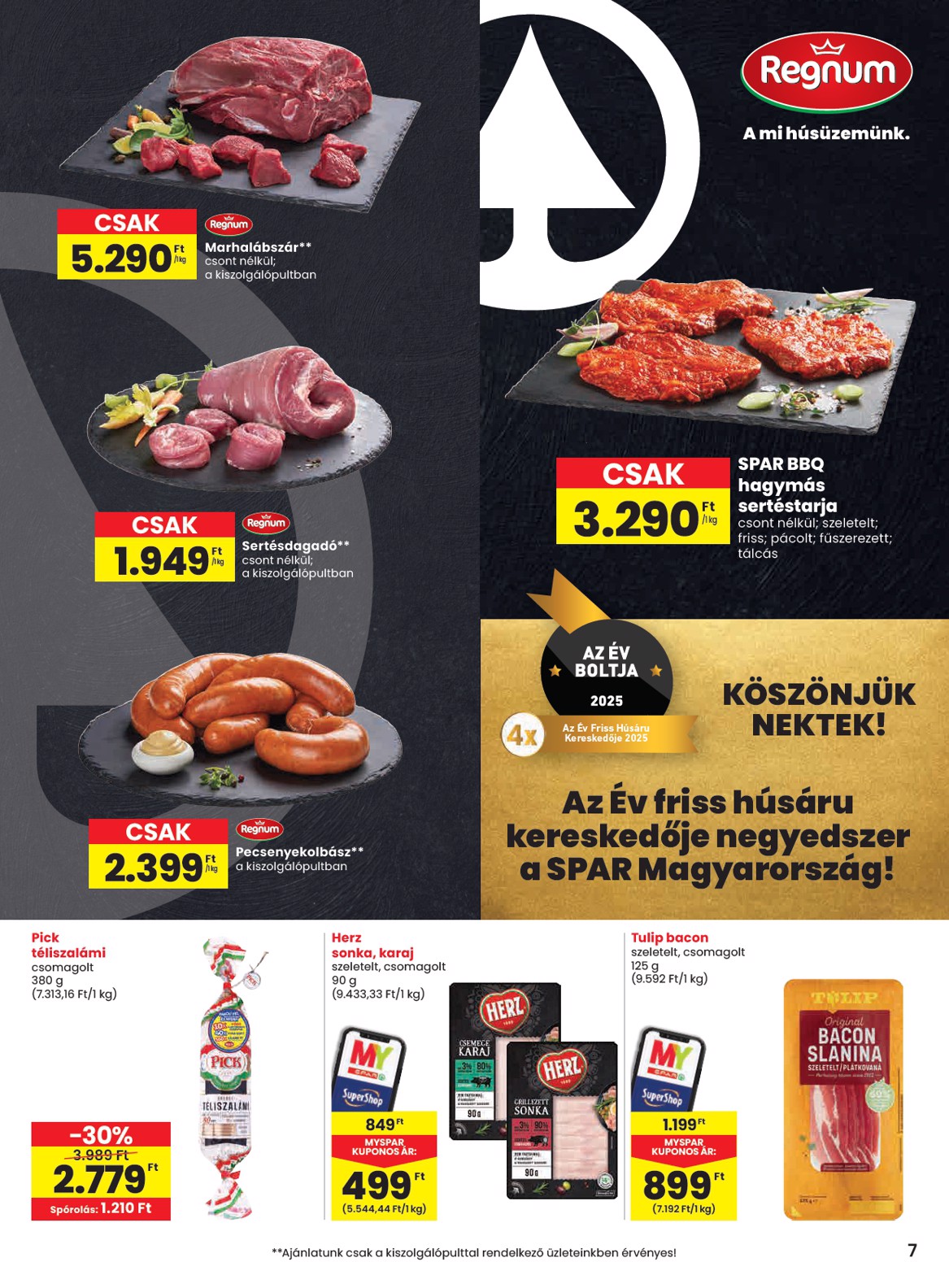 spar - SPAR akciós újság, érvényes 06.26. - 07.02. - page: 7
