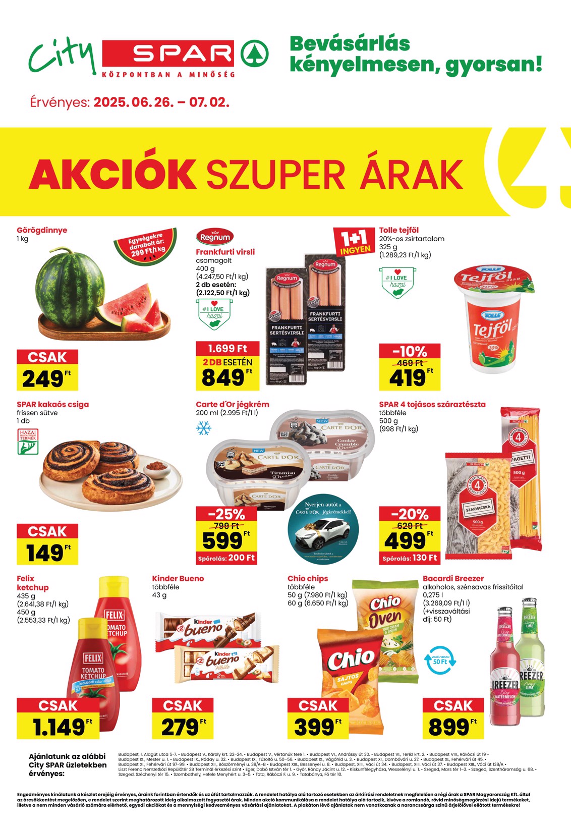 spar - City SPAR akciós újság, érvényes 06.26. - 07.02.