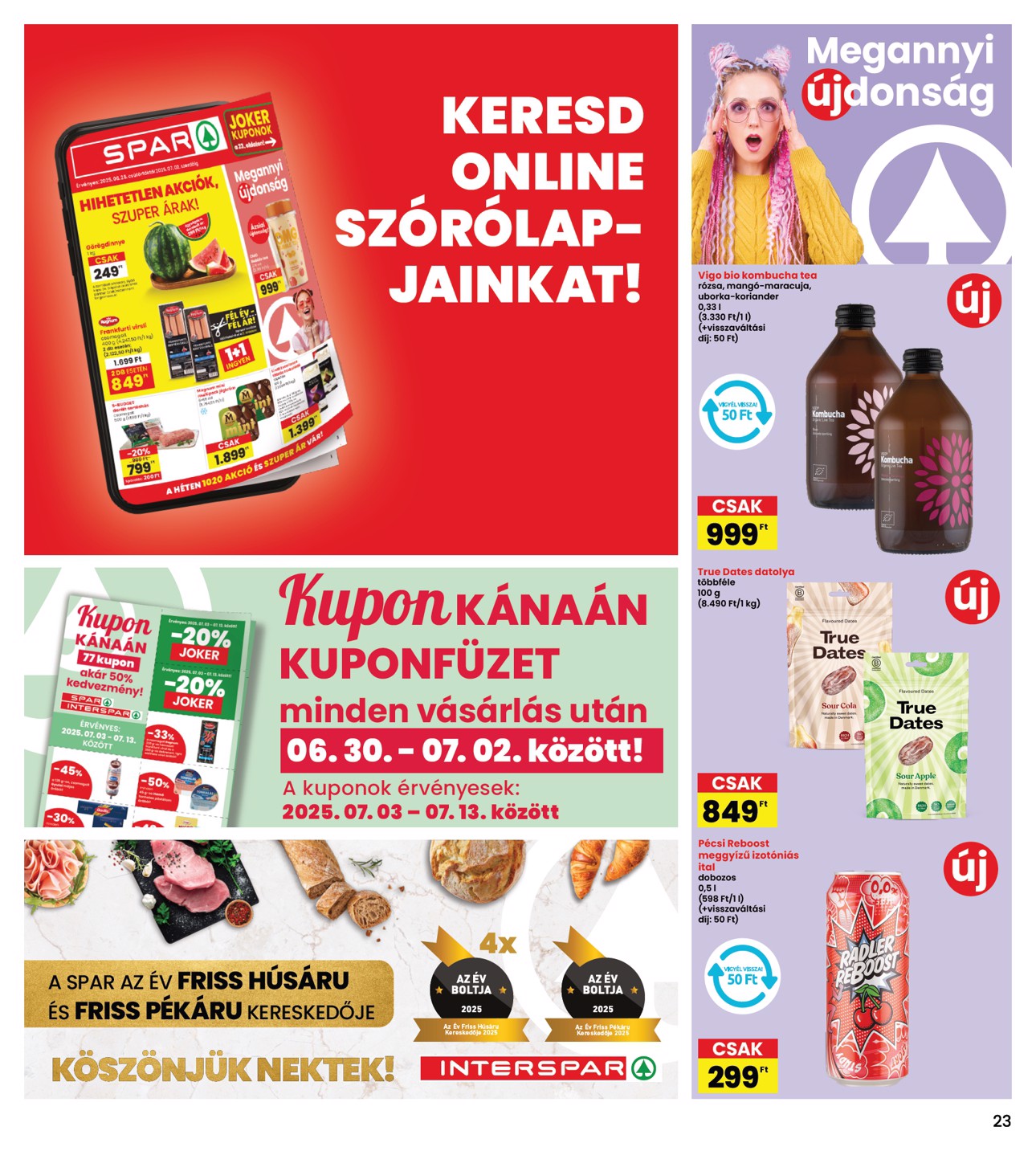 spar - INTERSPAR akciós újság, érvényes 06.26. - 07.02. - page: 23