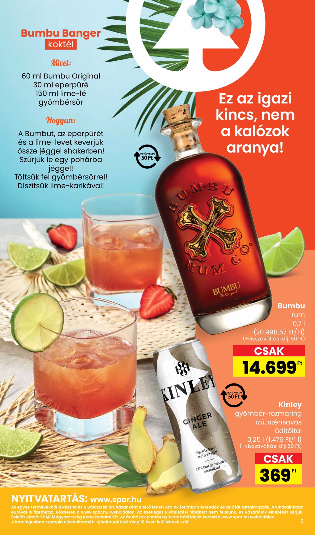 spar - SPAR - Koktél katalógus akciós újság, érvényes 06.26. - 08.31. - page: 9