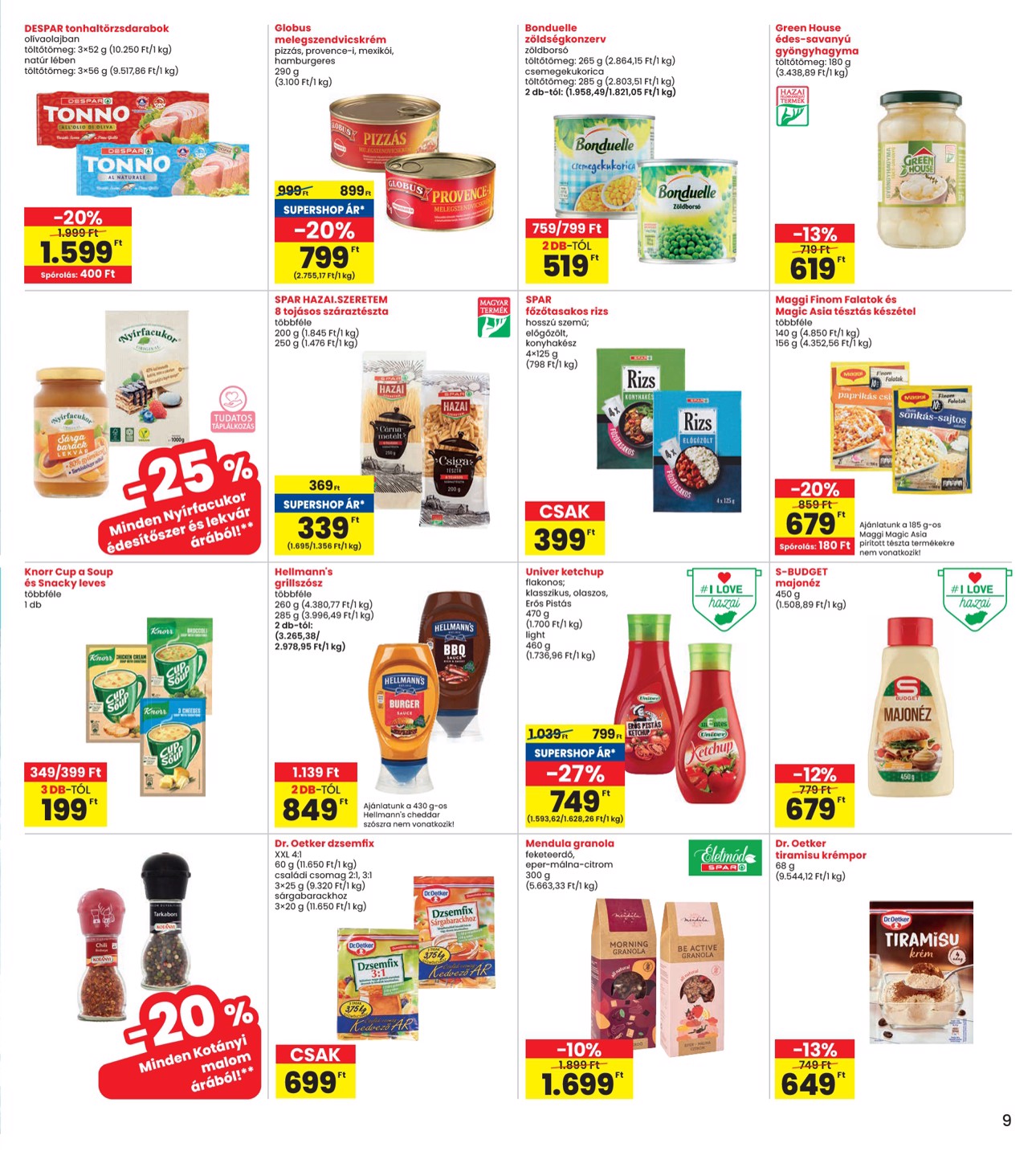 spar - INTERSPAR akciós újság, érvényes 07.03. - 07.09. - page: 9