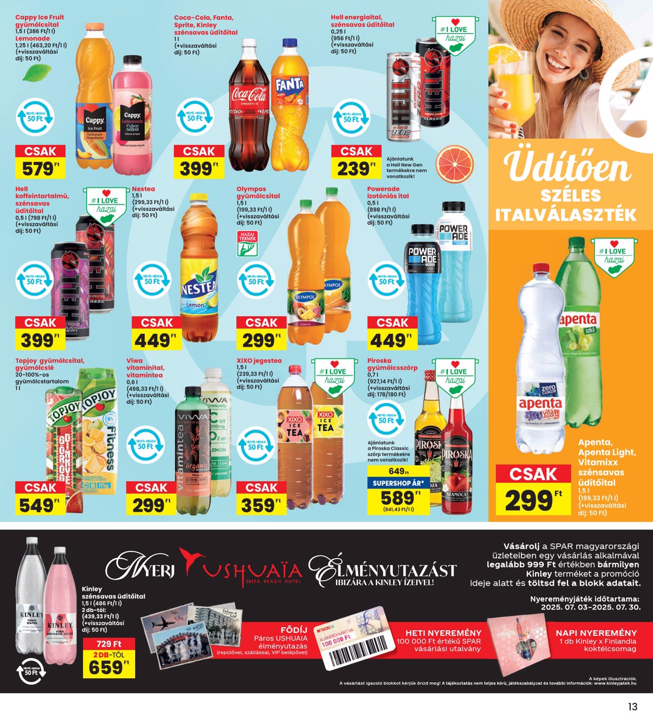 spar - INTERSPAR akciós újság, érvényes 07.03. - 07.09. - page: 13