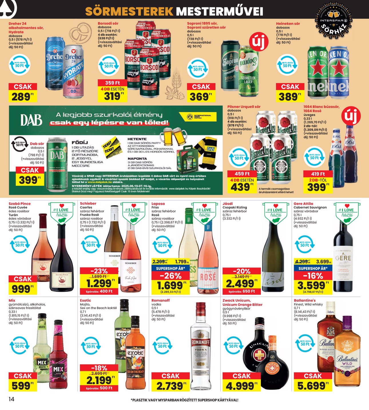 spar - INTERSPAR akciós újság, érvényes 07.03. - 07.09. - page: 14