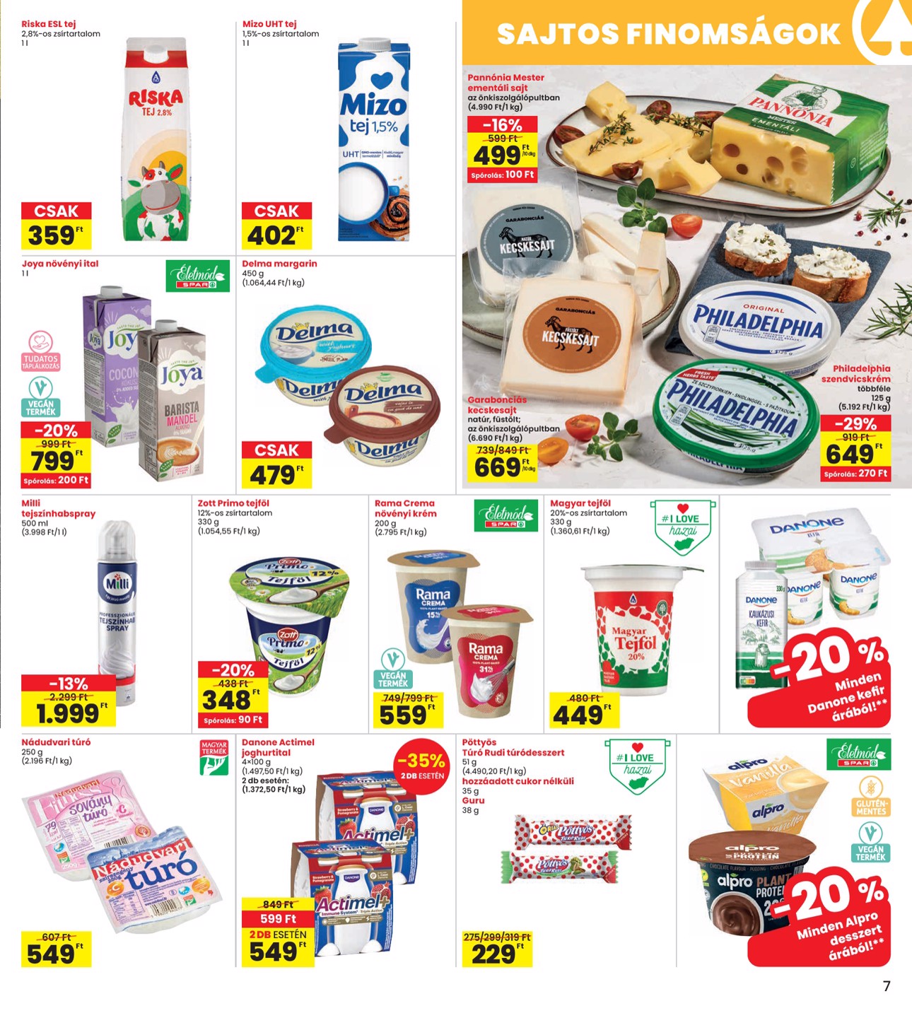 spar - INTERSPAR akciós újság, érvényes 07.03. - 07.09. - page: 7