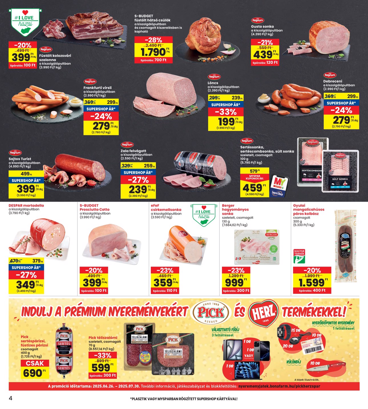 spar - INTERSPAR akciós újság, érvényes 07.03. - 07.09. - page: 4