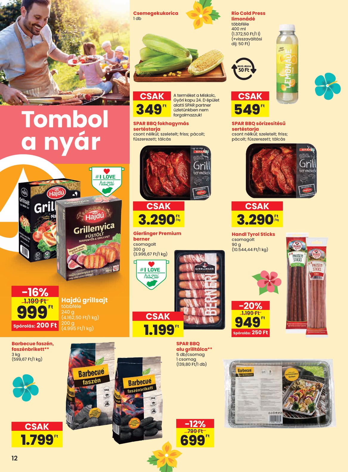 spar - SPAR akciós újság, érvényes 07.03. - 07.09. - page: 12