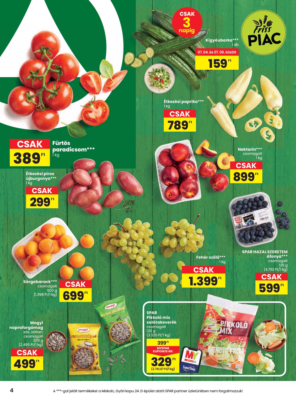 spar - SPAR akciós újság, érvényes 07.03. - 07.09. - page: 4