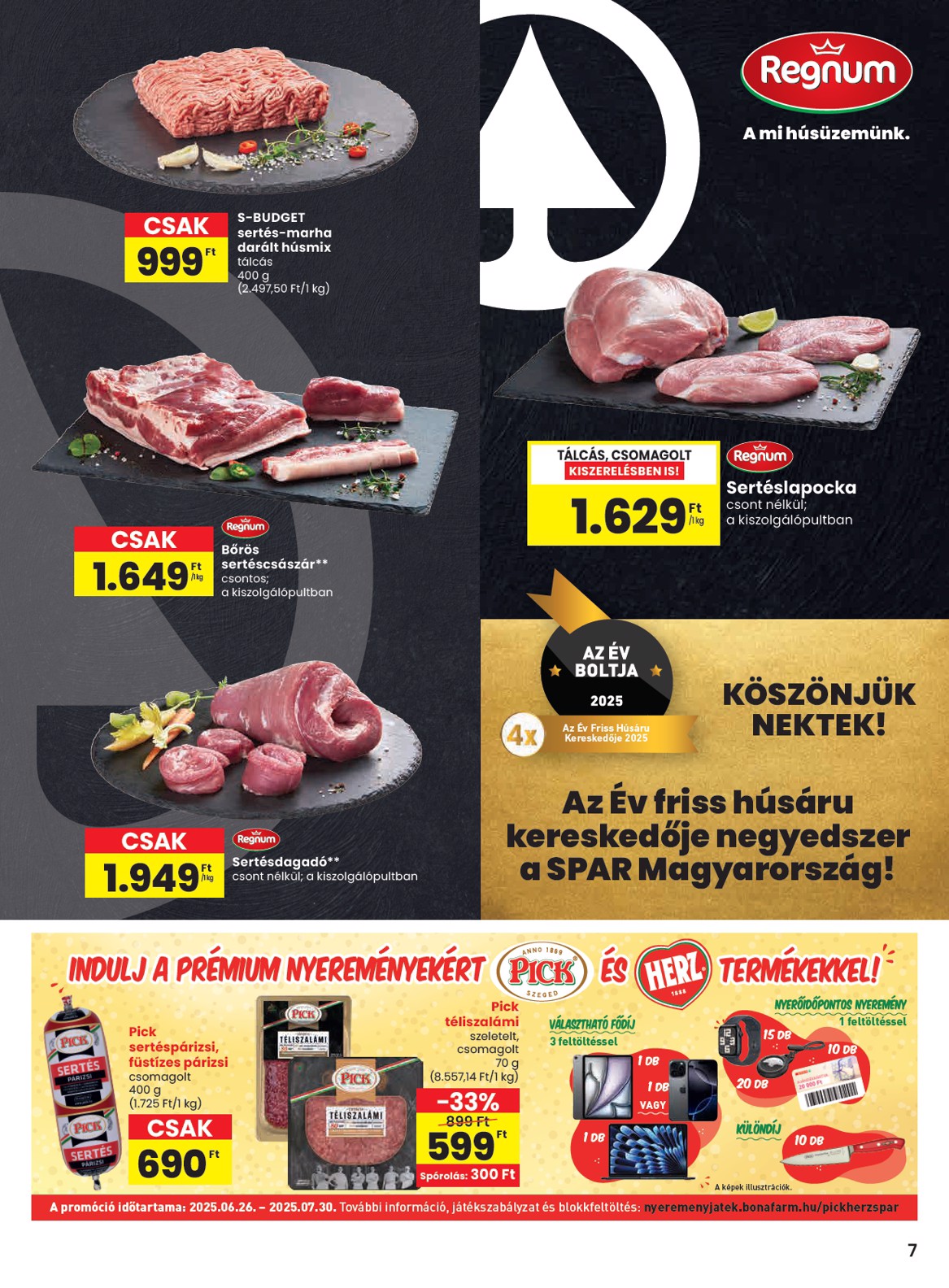 spar - SPAR akciós újság, érvényes 07.03. - 07.09. - page: 7