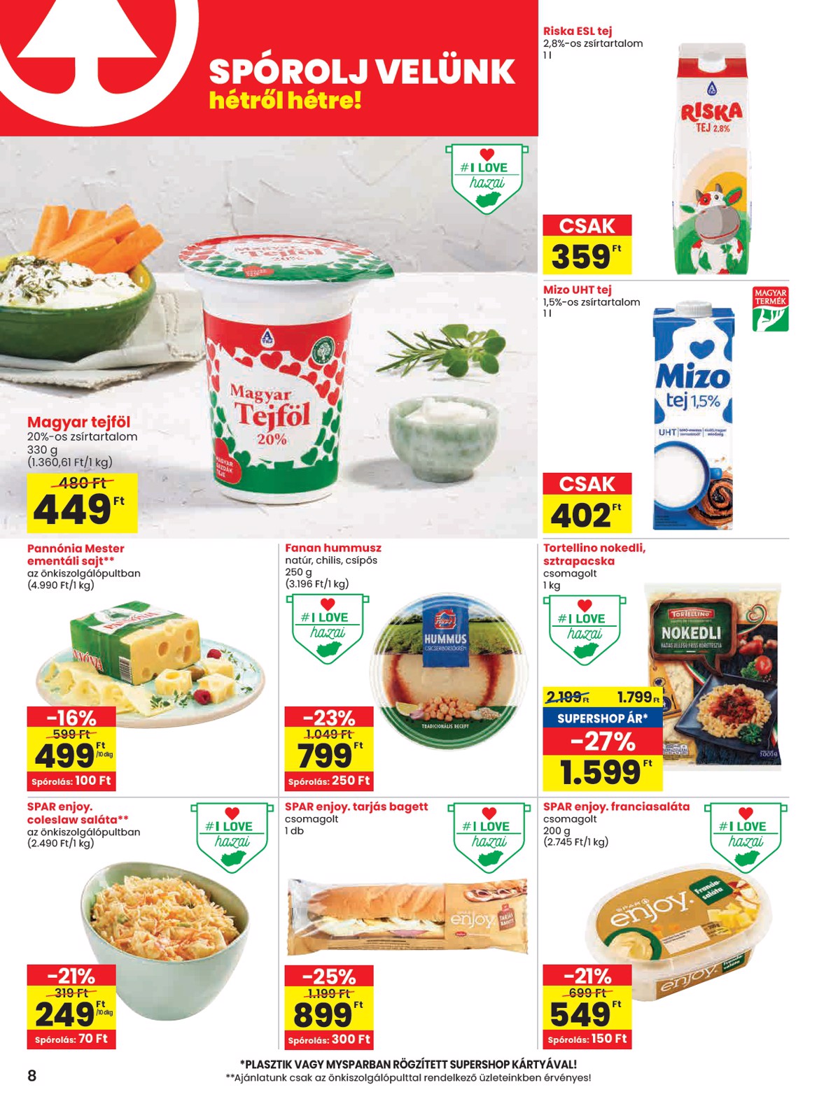 spar - SPAR akciós újság, érvényes 07.03. - 07.09. - page: 8