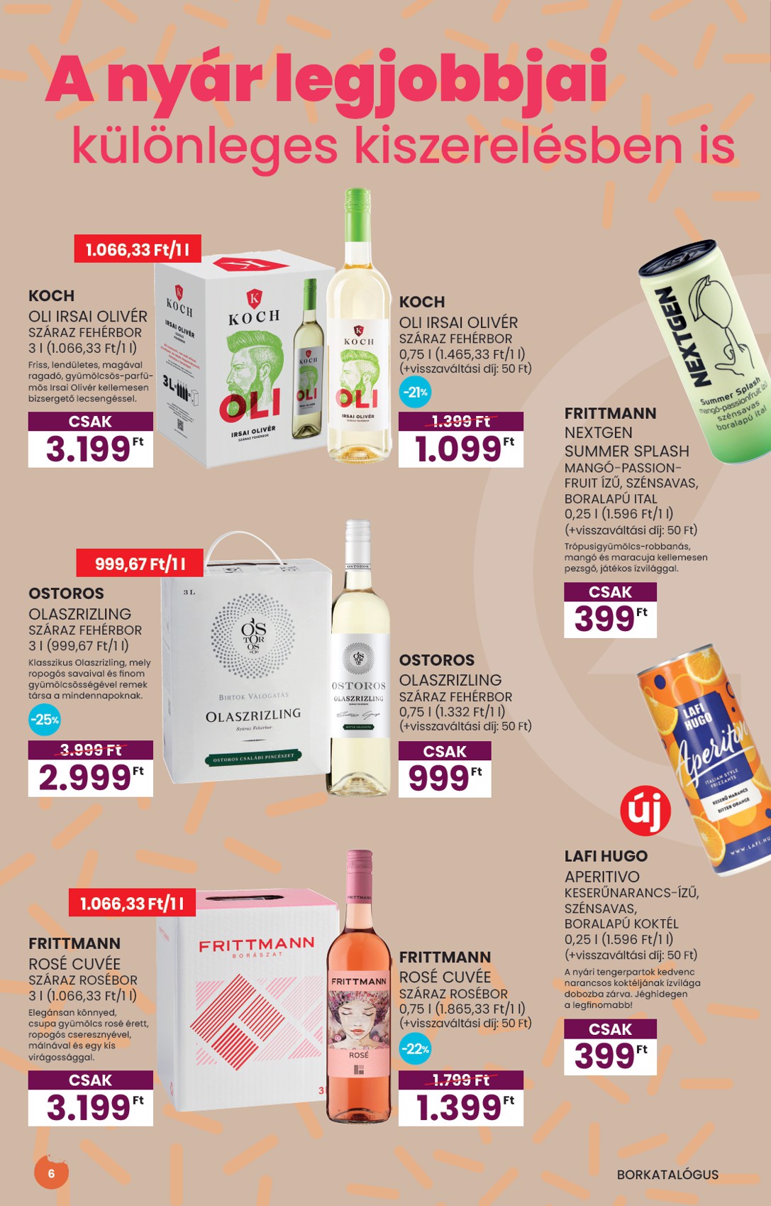 spar - SPAR - BOR nyár akciós újság, érvényes 07.03. - 07.30. - page: 6