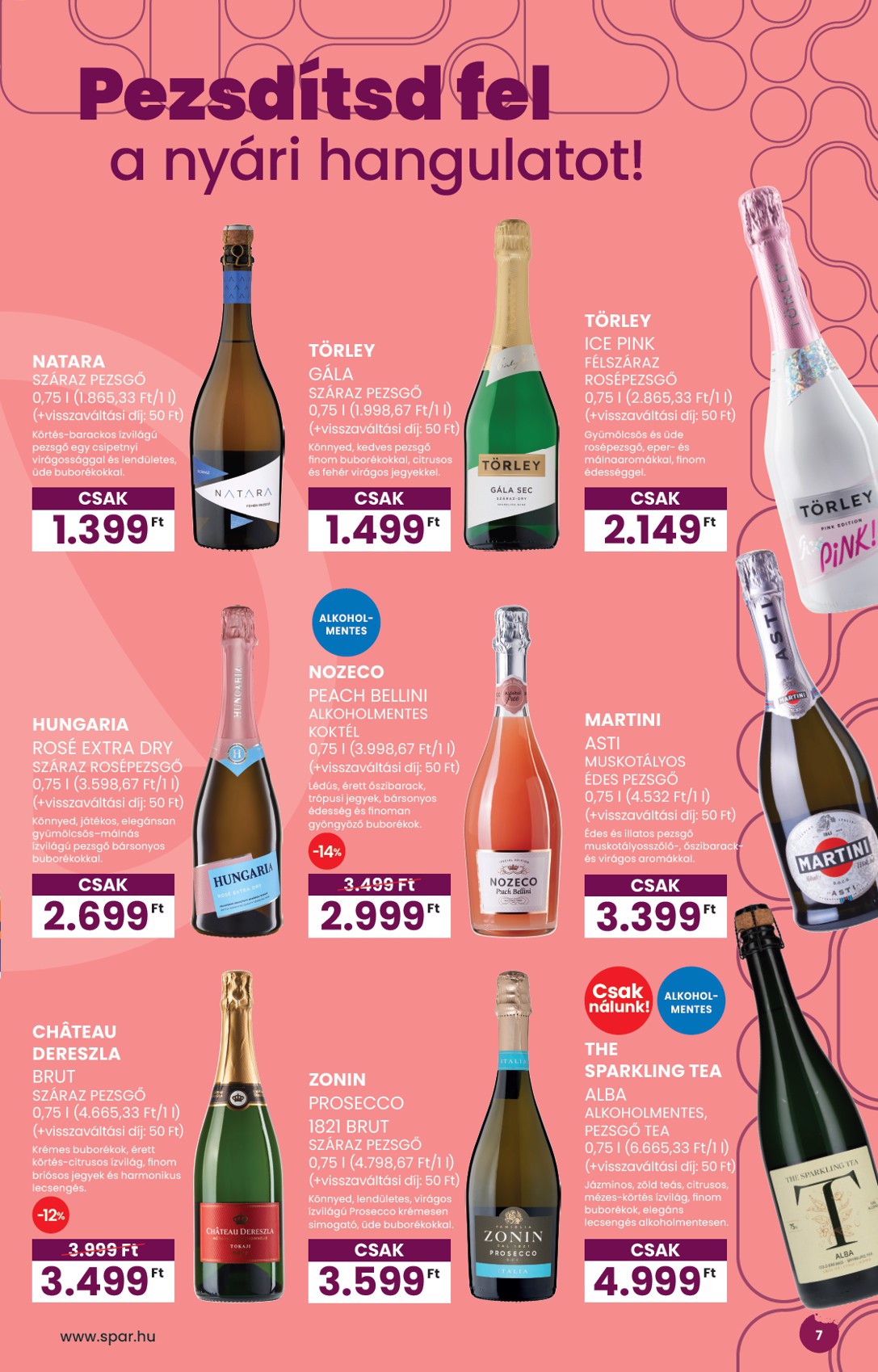 spar - SPAR - BOR nyár akciós újság, érvényes 07.03. - 07.30. - page: 7