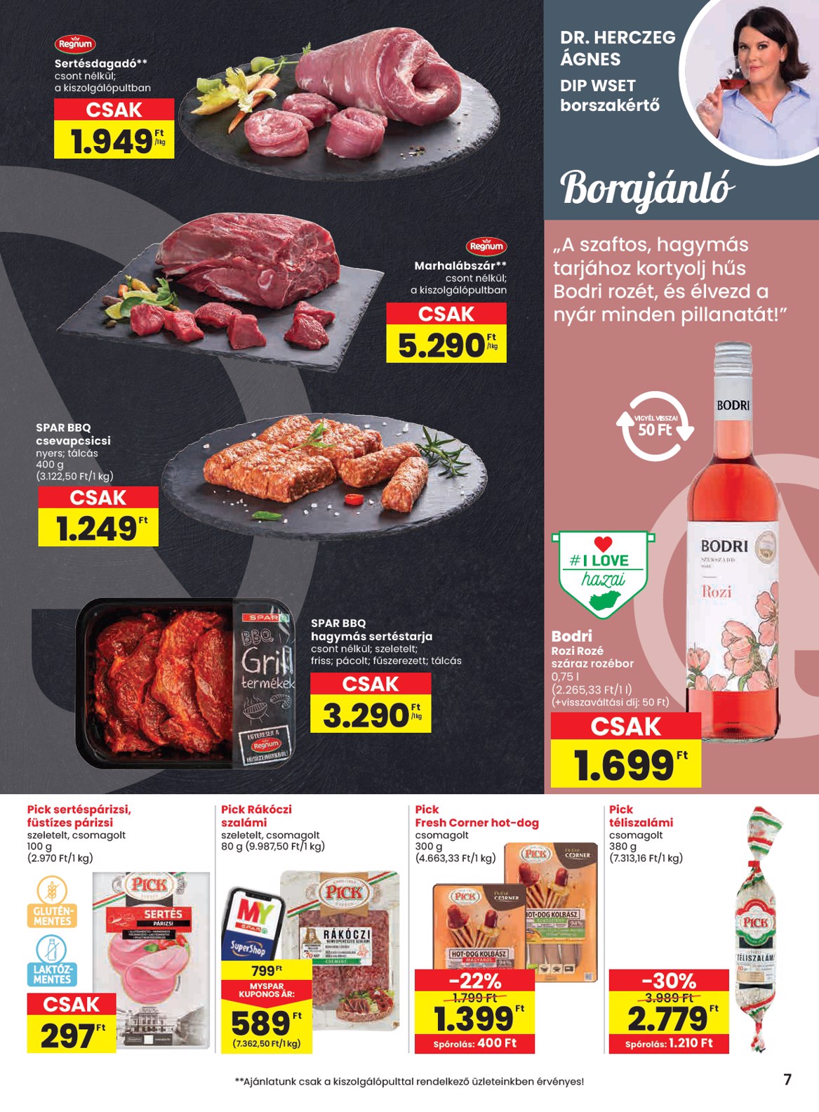 spar - SPAR akciós újság, érvényes 07.10. - 07.16. - page: 7