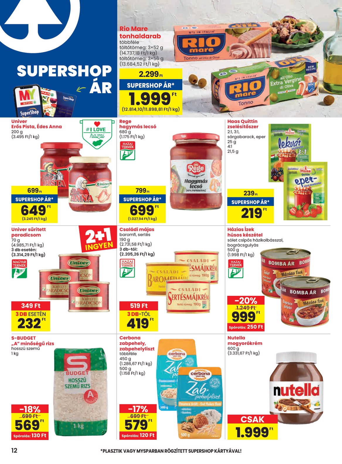 spar - SPAR akciós újság, érvényes 07.10. - 07.16. - page: 12