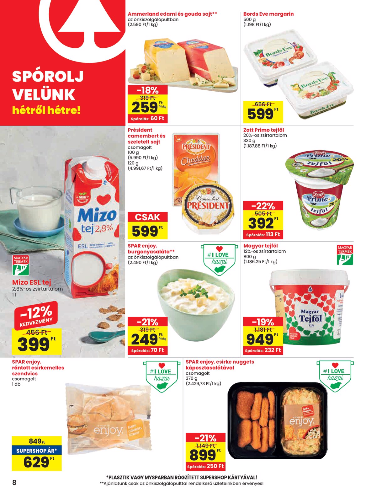 spar - SPAR akciós újság, érvényes 07.10. - 07.16. - page: 8