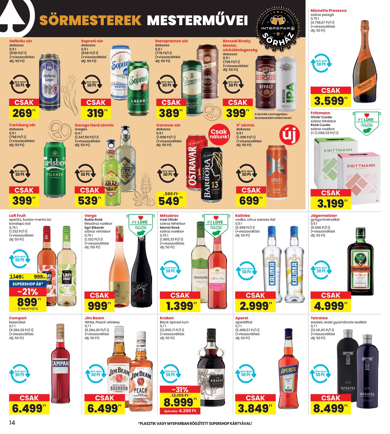 spar - INTERSPAR akciós újság, érvényes 07.10. - 07.16. - page: 14